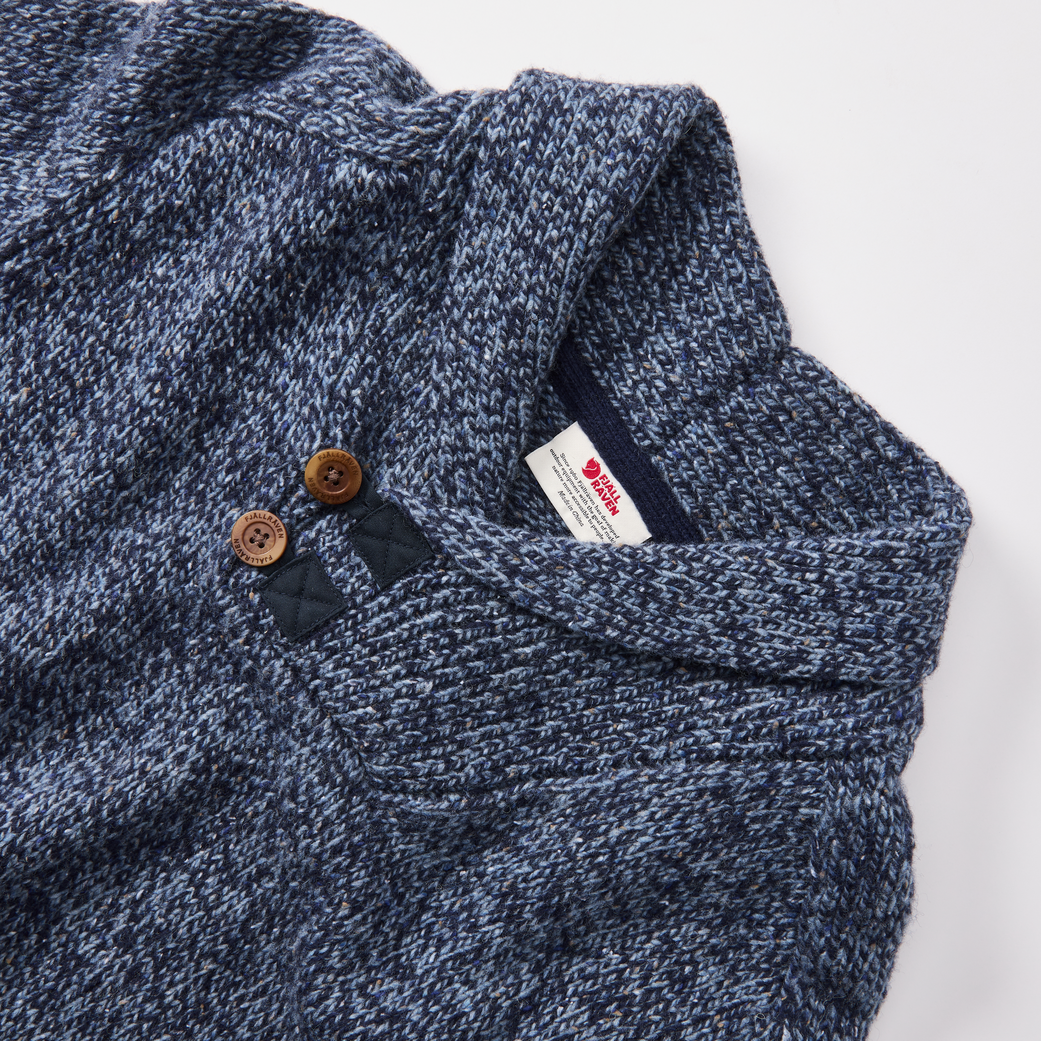 Fjallraven Lada Shawl Sweater - Dark Navy | Crew Neck Sweaters