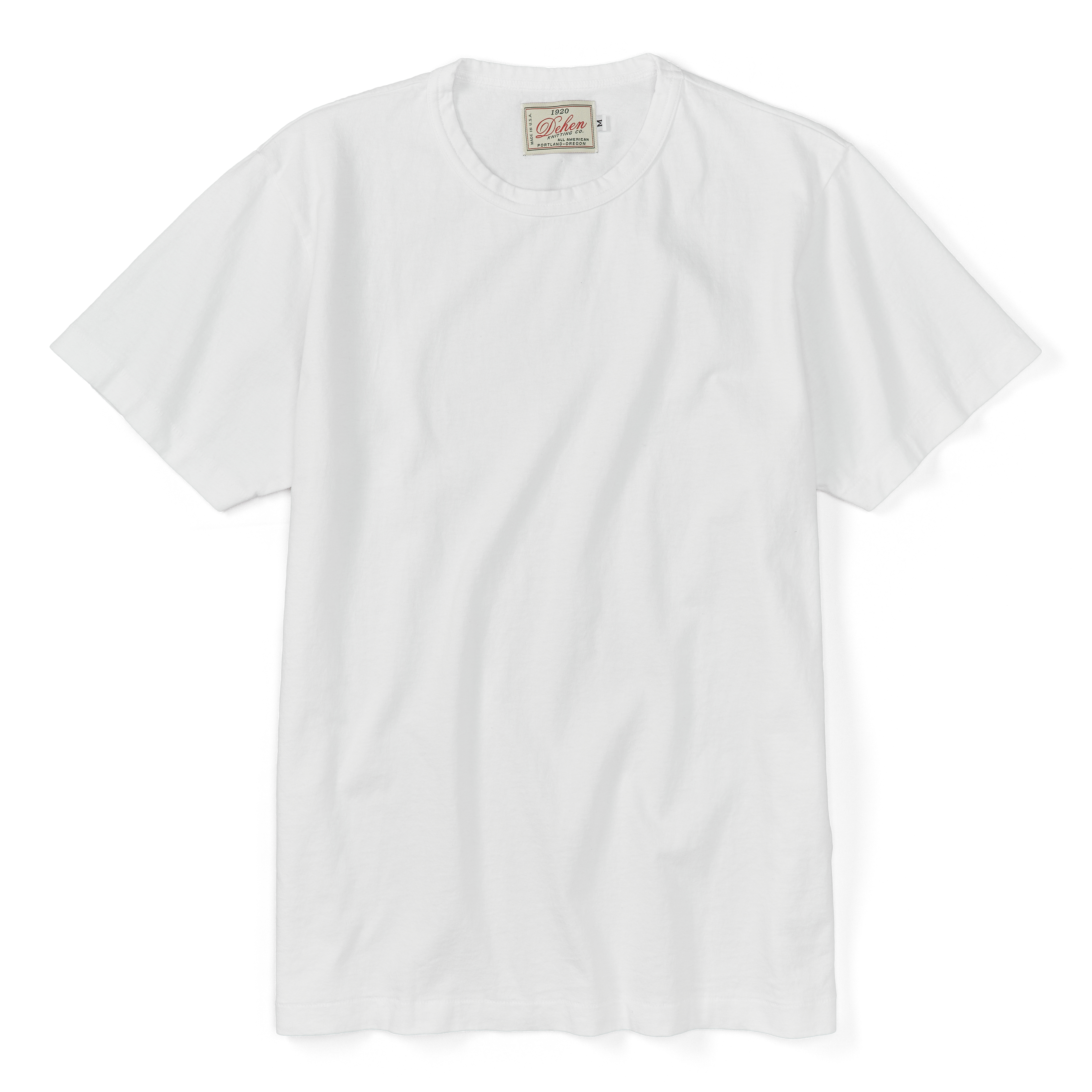 Dehen 1920 アメリカ製 HDOST プリント Tシャツ ホワイト Dehen 1920 Heavy Duty T-Shirt - White | T-Shirts | Huckberry