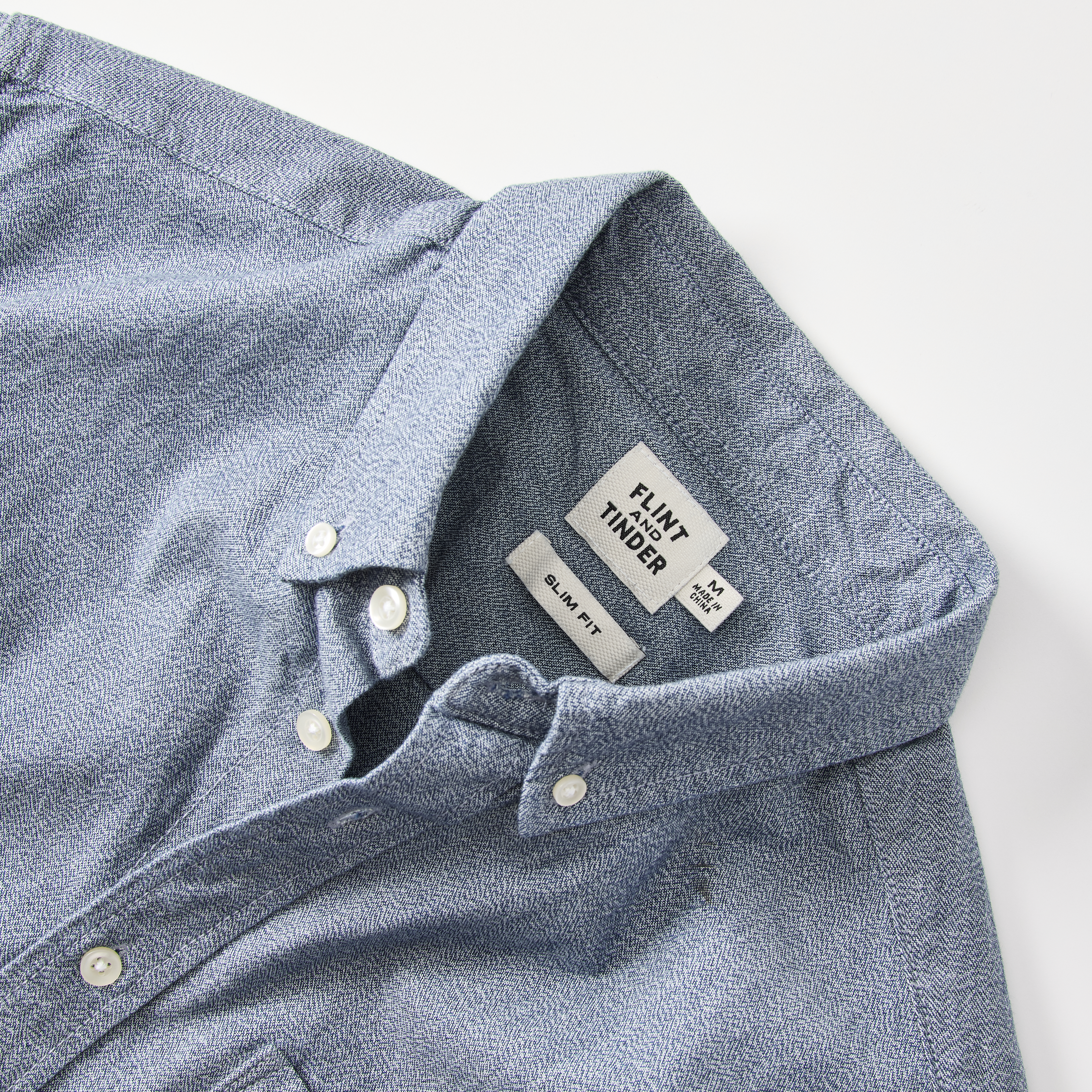 Flint and Tinder Selvedge Architect Shirt - Marled Blue | Long