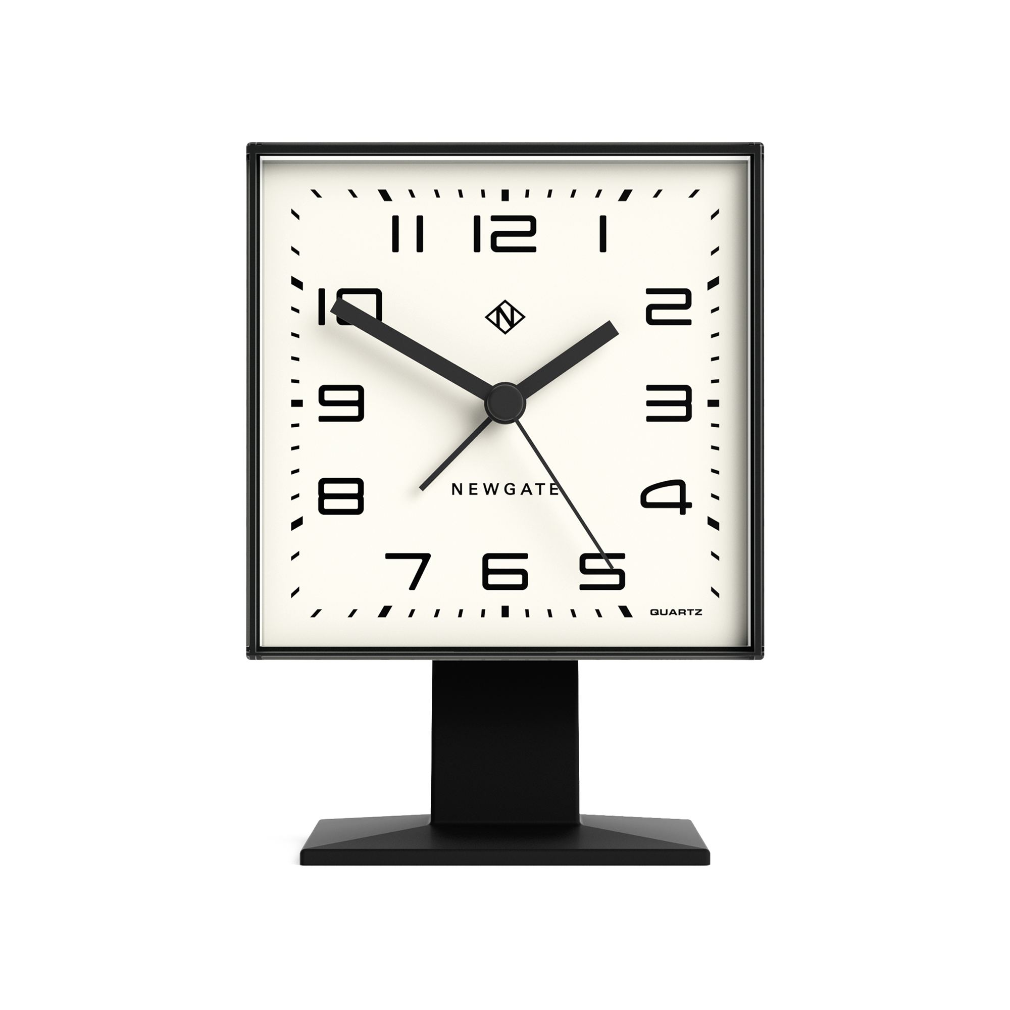 Newgate Victor Mid-Century Retro Alarm Clock - Black