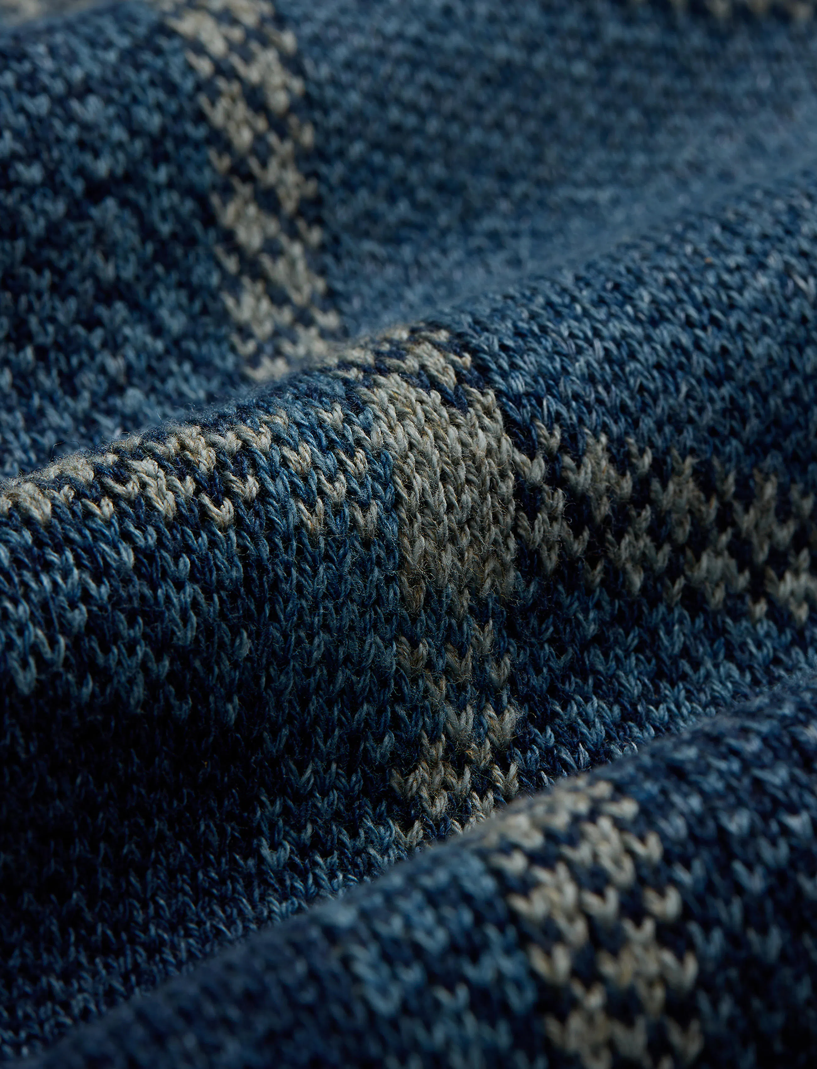 RRL Jacquard Shawl Cardigan Sweater - Blue Multi | Cardigan