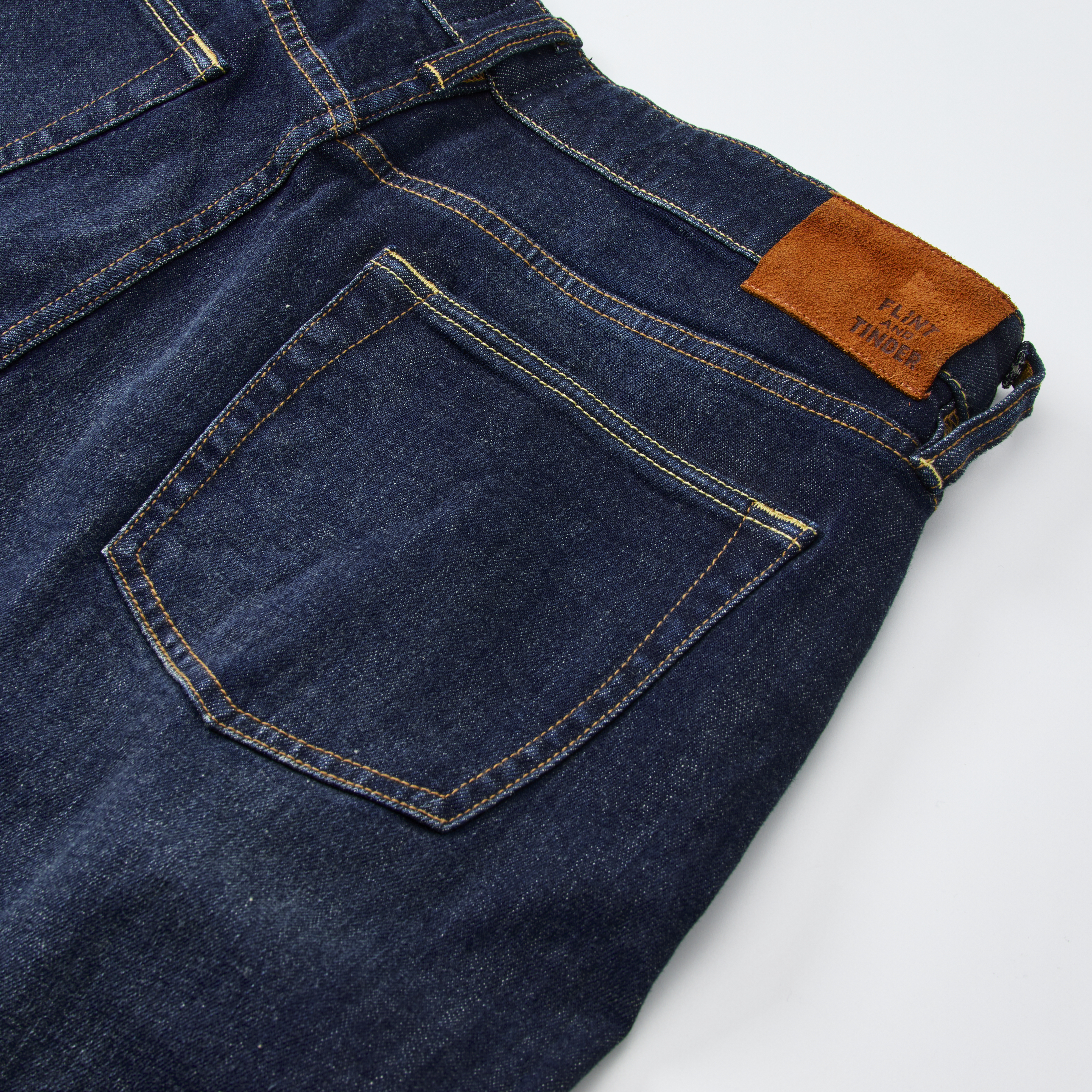 Flint and Tinder Stretch Selvedge Denim - HB Classic - Dark