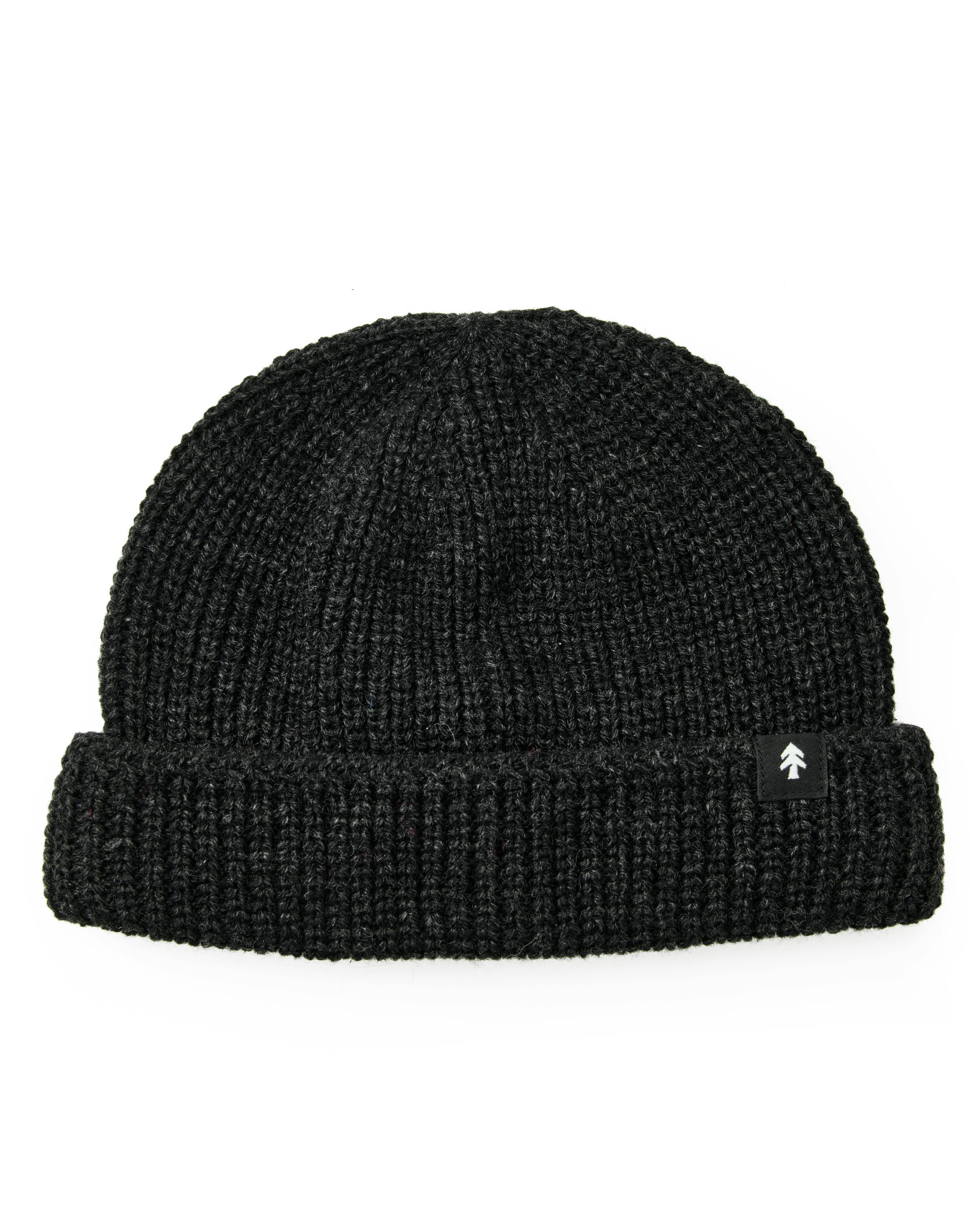 Huckberry Short Roll Beanie Marled Black Beanies Huckberry