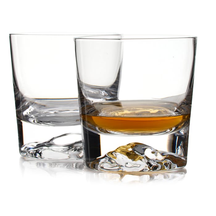 Image of Half Dome Heavy Bottom Glass - Set of 2