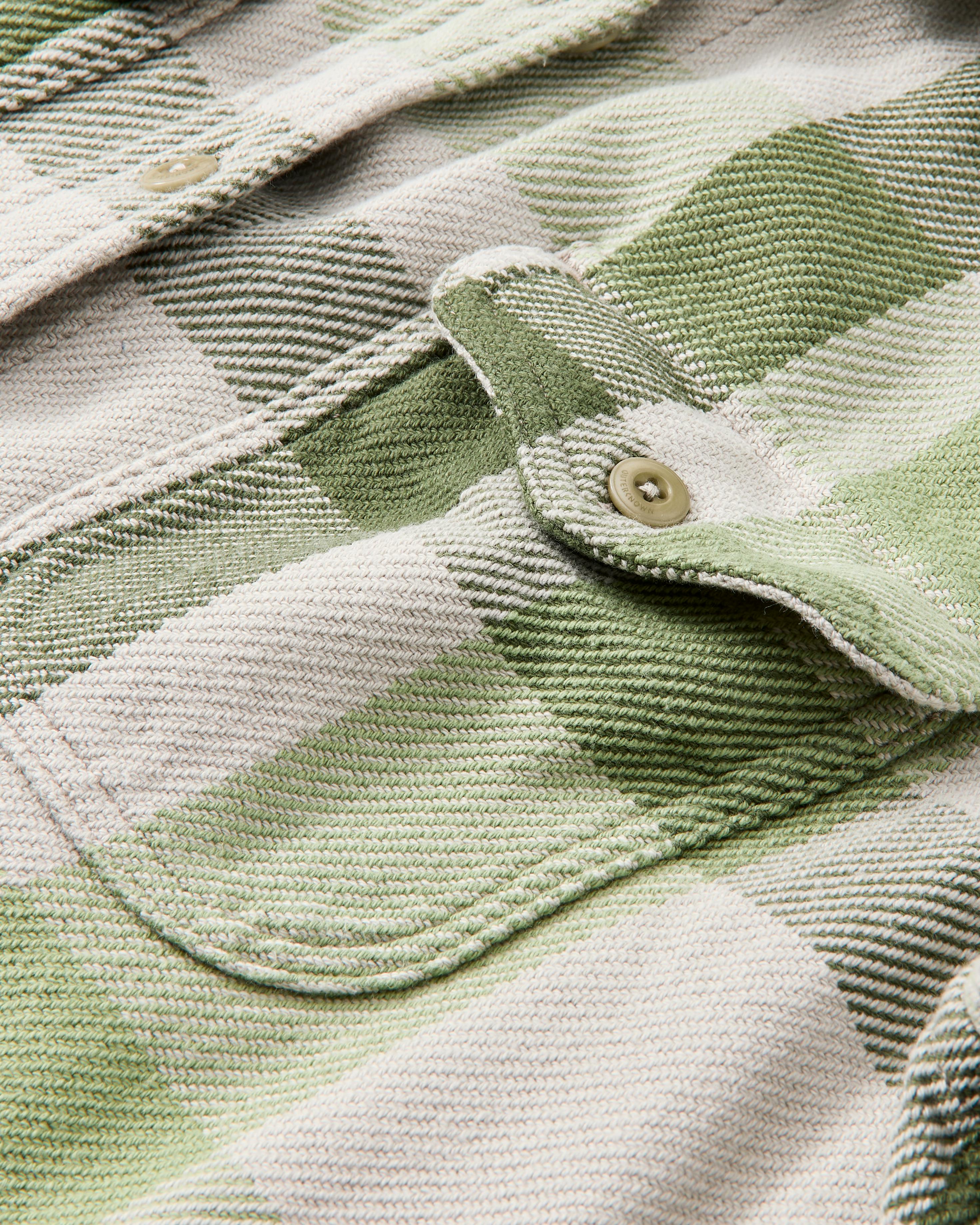 Outerknown Women's Flannel Blanket Shirt Fen Sage High Desert