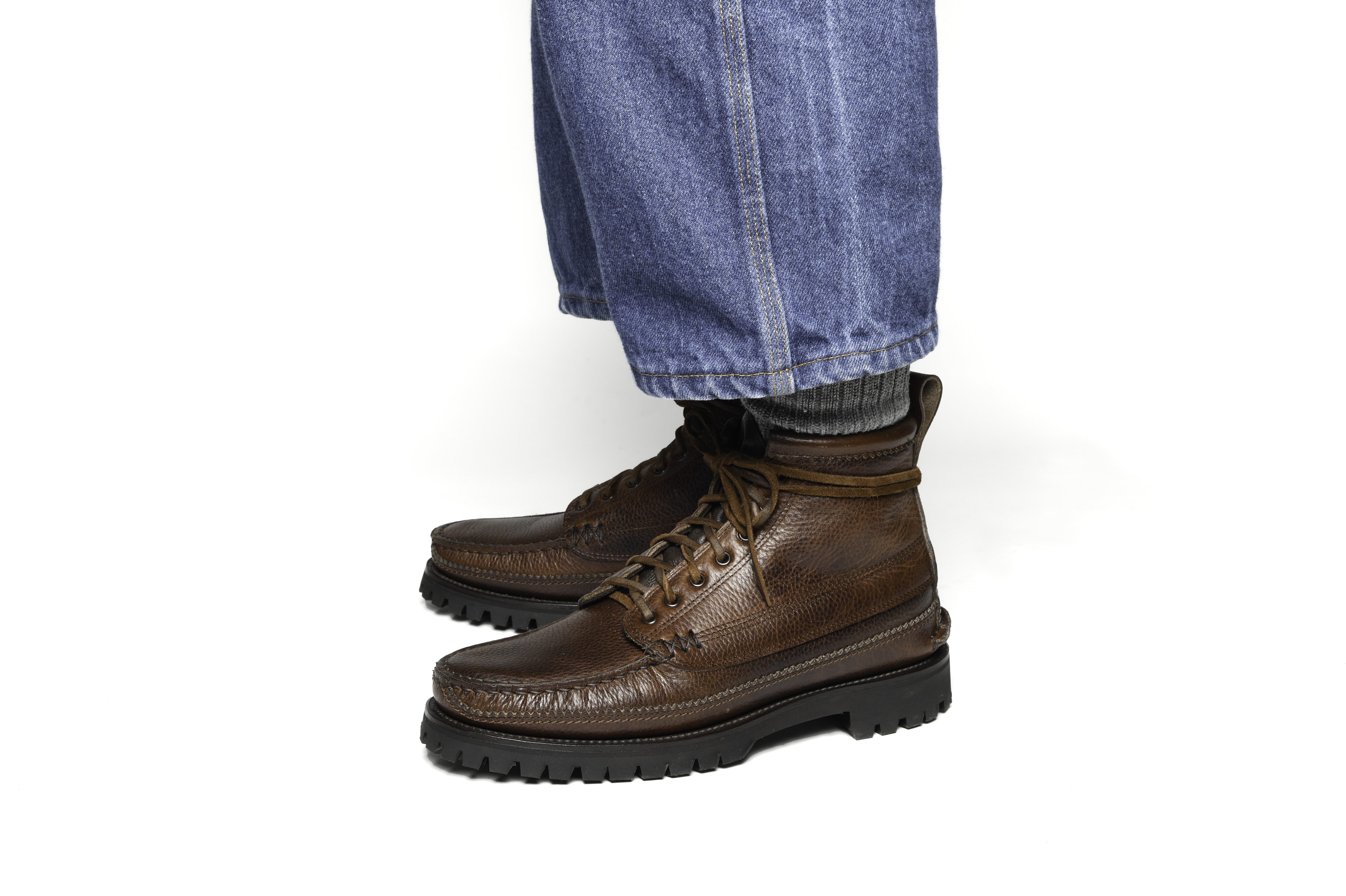 Yuketen Handsewn Angler DB Boots - Dark Brown | Work Boots | Huckberry