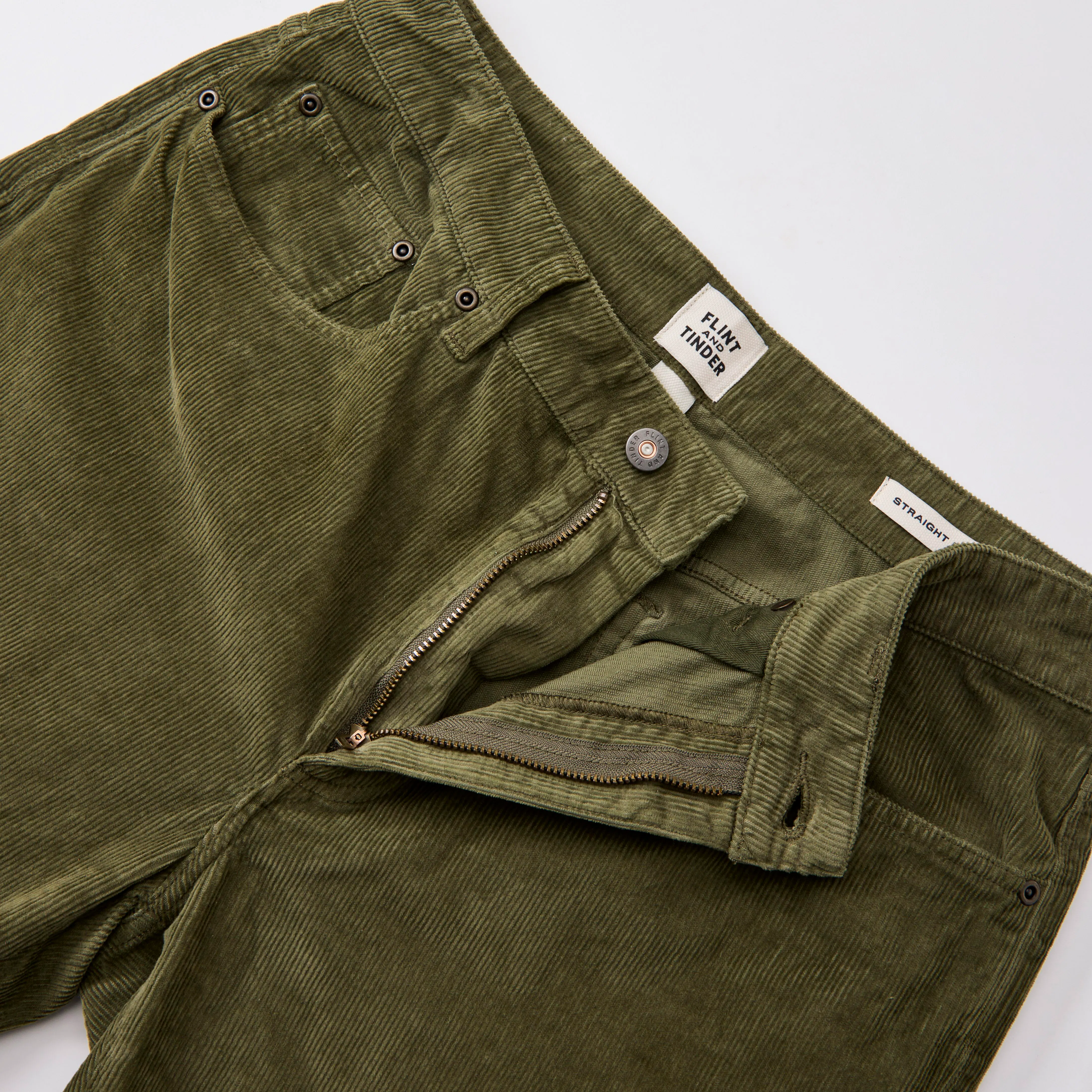 Flint and Tinder Corduroy Pant - HB Athletic Tapered - Dusty Moss