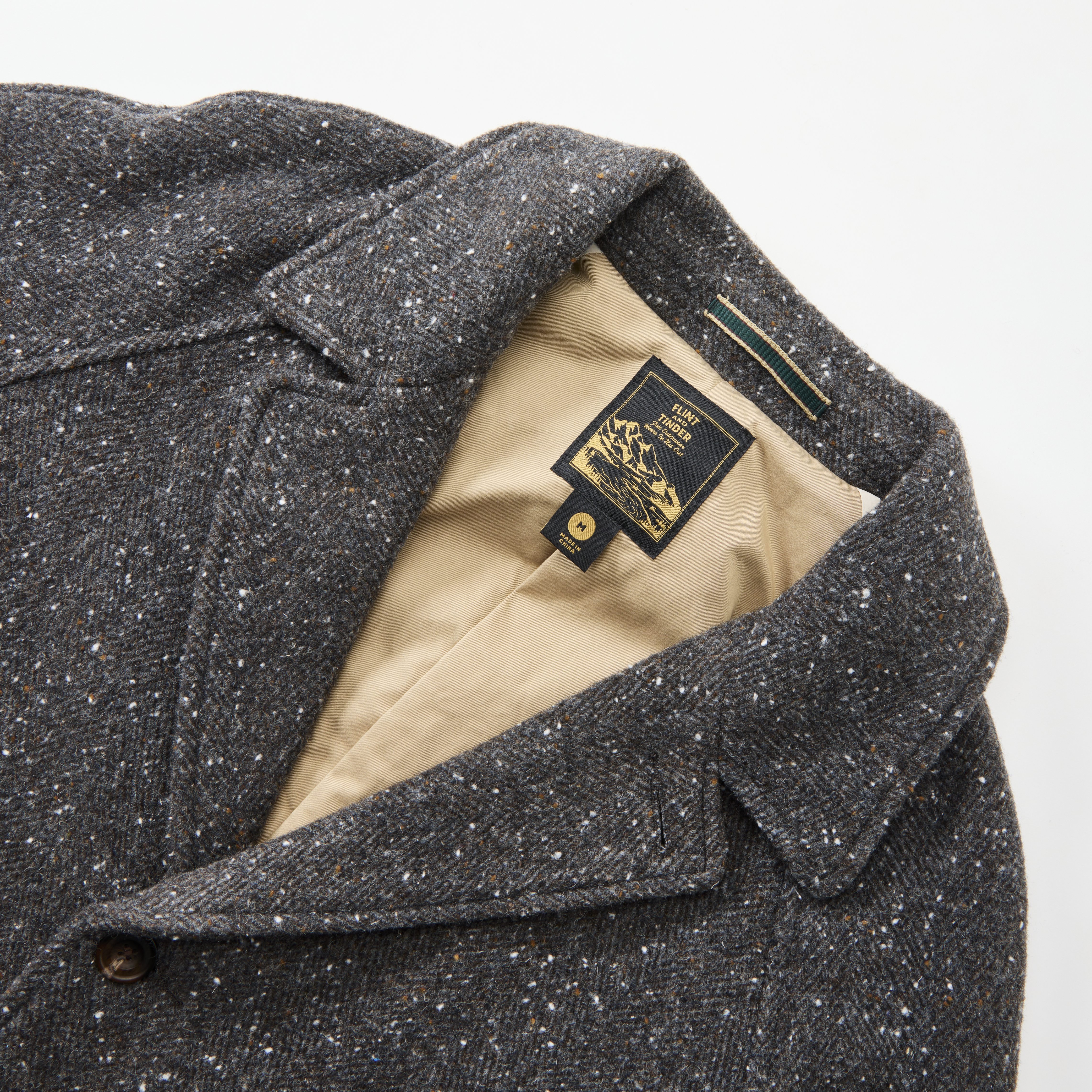 ジャケット・アウター ok.soon herringbone wool coat Killian Herringbone Wool-Blend Zip Jacket | Overland
