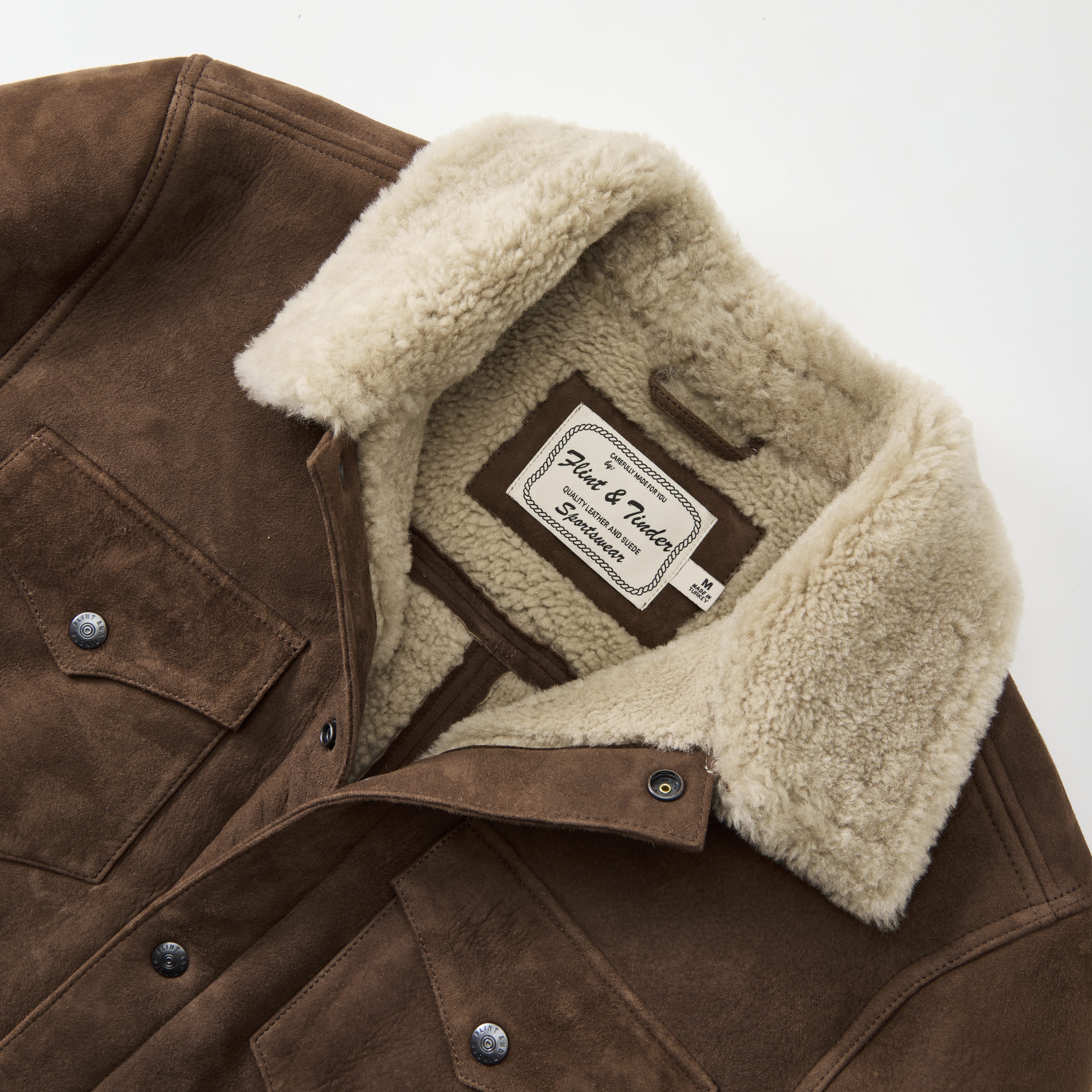 FLINT AND TINDER ブラウンジャケット Mサイズ Flint And Tinder Waxed Trucker Jacket | Flannel Lined