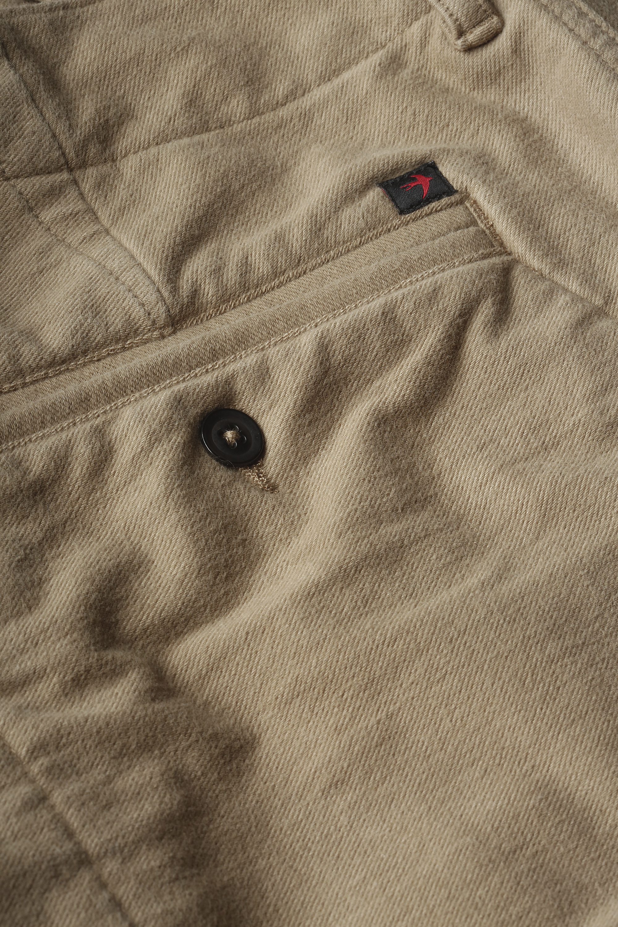 Relwen Moleskin Stretch Chino - Dark Camel | Chino Pants