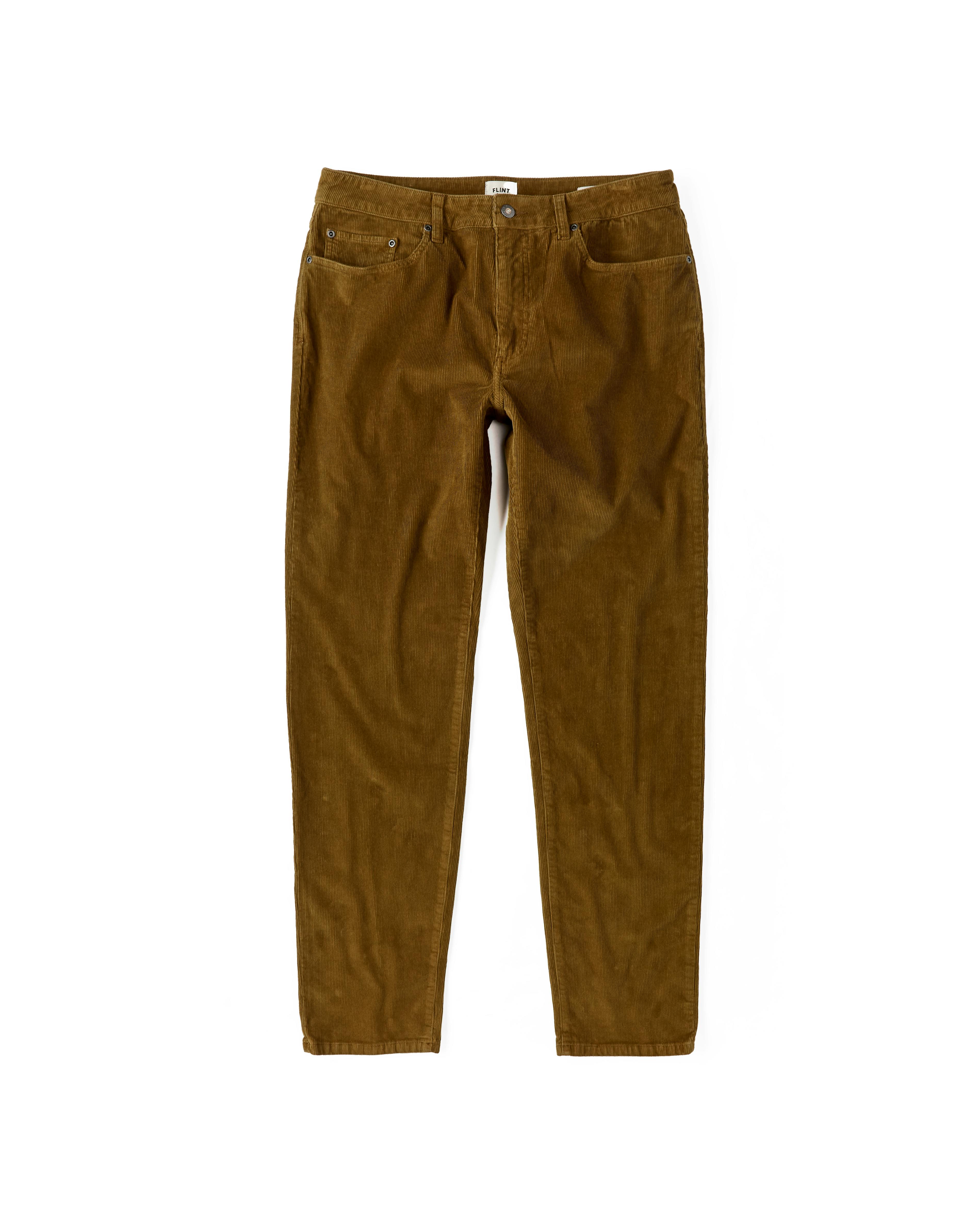 Flint and Tinder Corduroy Pant HB Athletic Tapered Whiskey