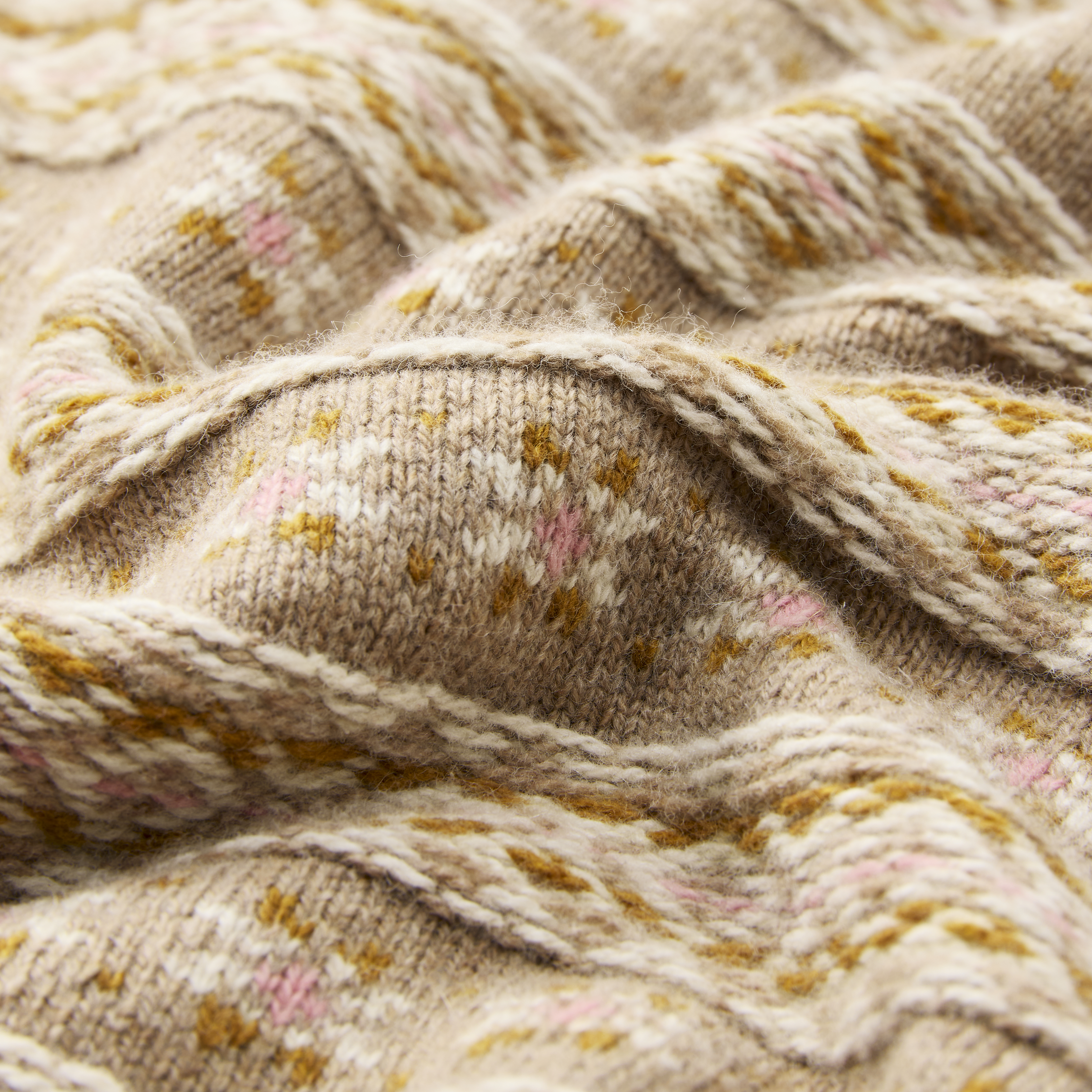 Faherty Brand Women's Highland Fair Isle Sweater - Sugar
