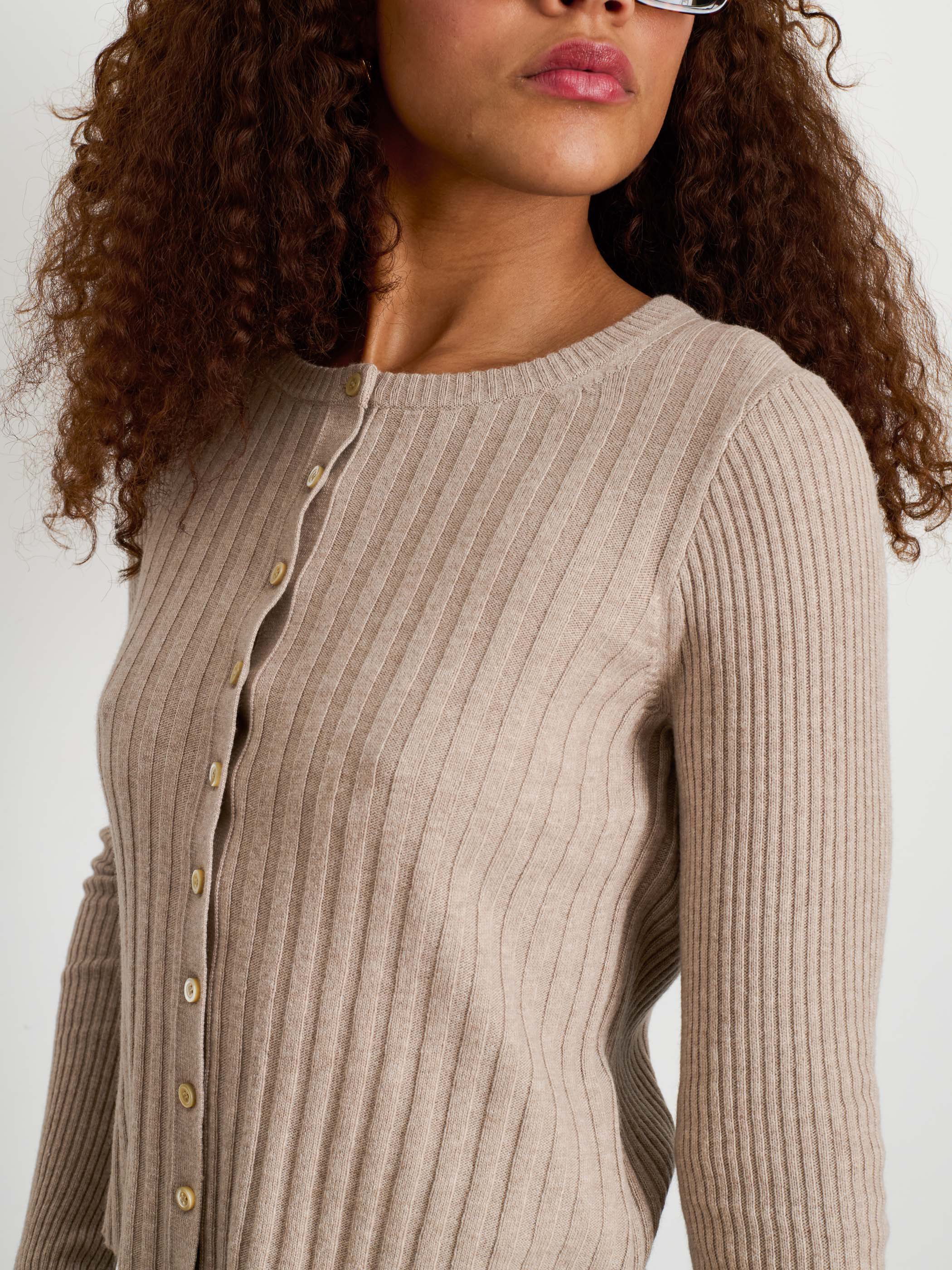 Alex Mill Women's KB Rib Sweater - Pumice | All Apparel