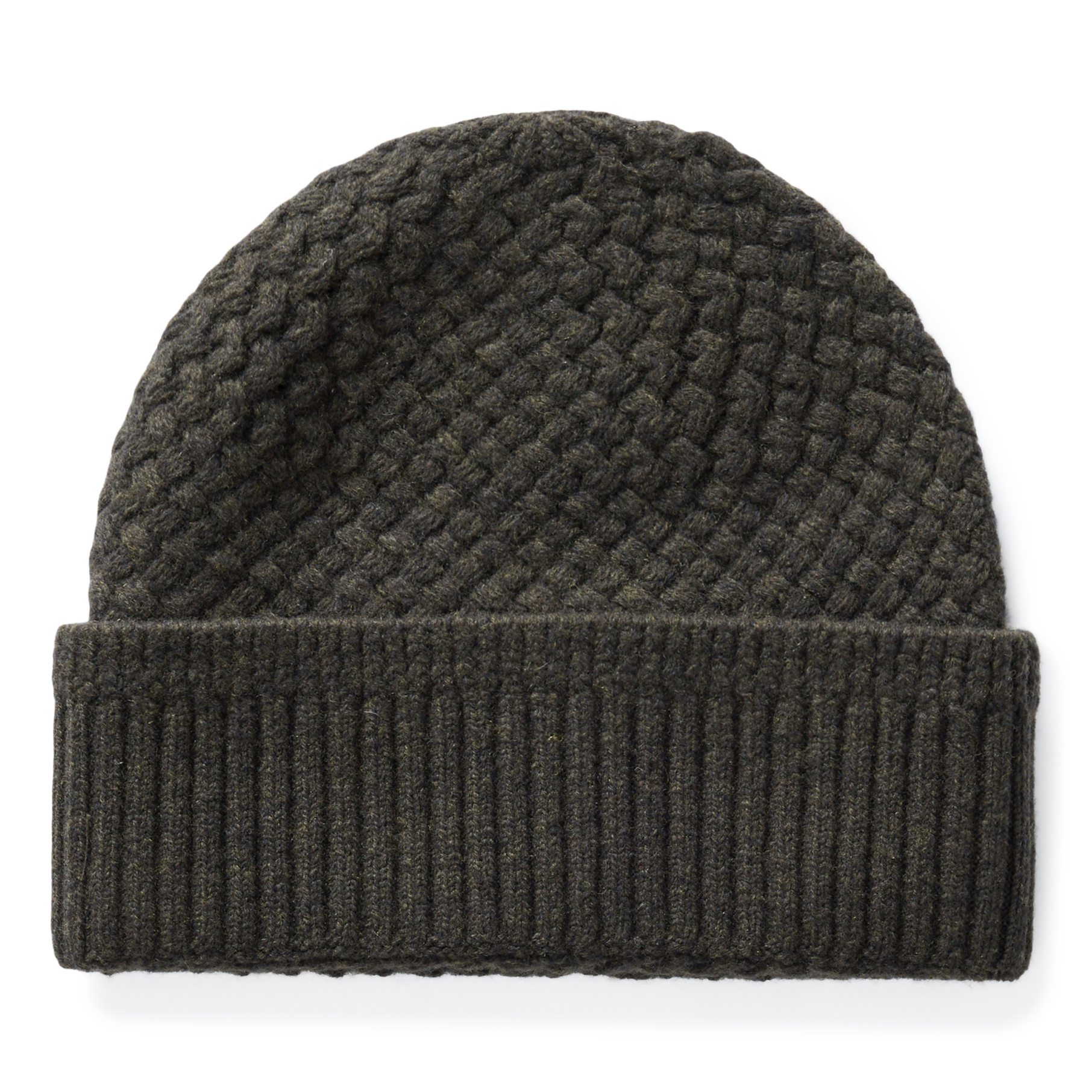 Taylor Stitch The Textured Knit Beanie - Heather Loden