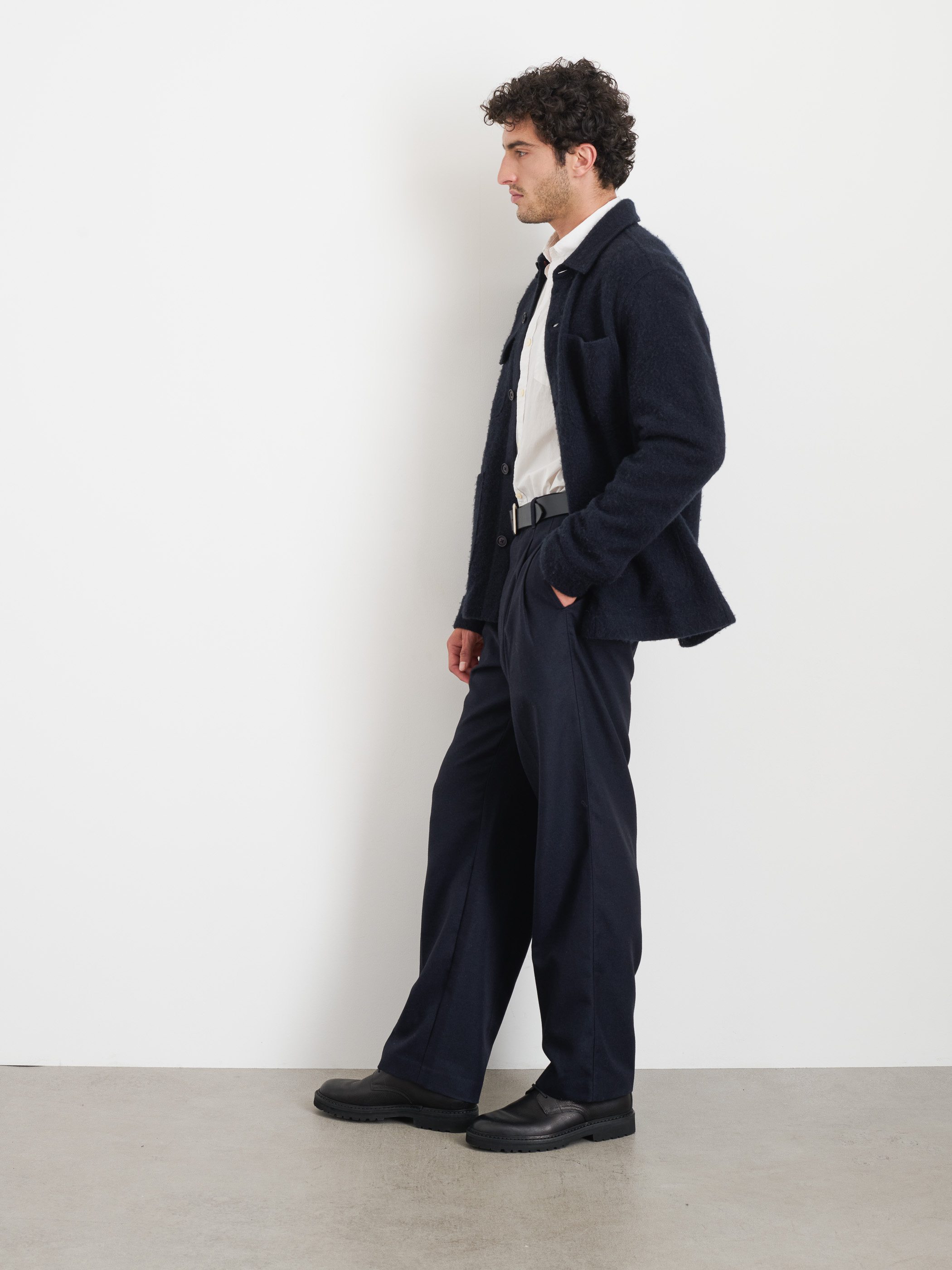 ジャケット・アウター archive B-3 design wool jacket navy M archive B-3 design wool jacket navy M