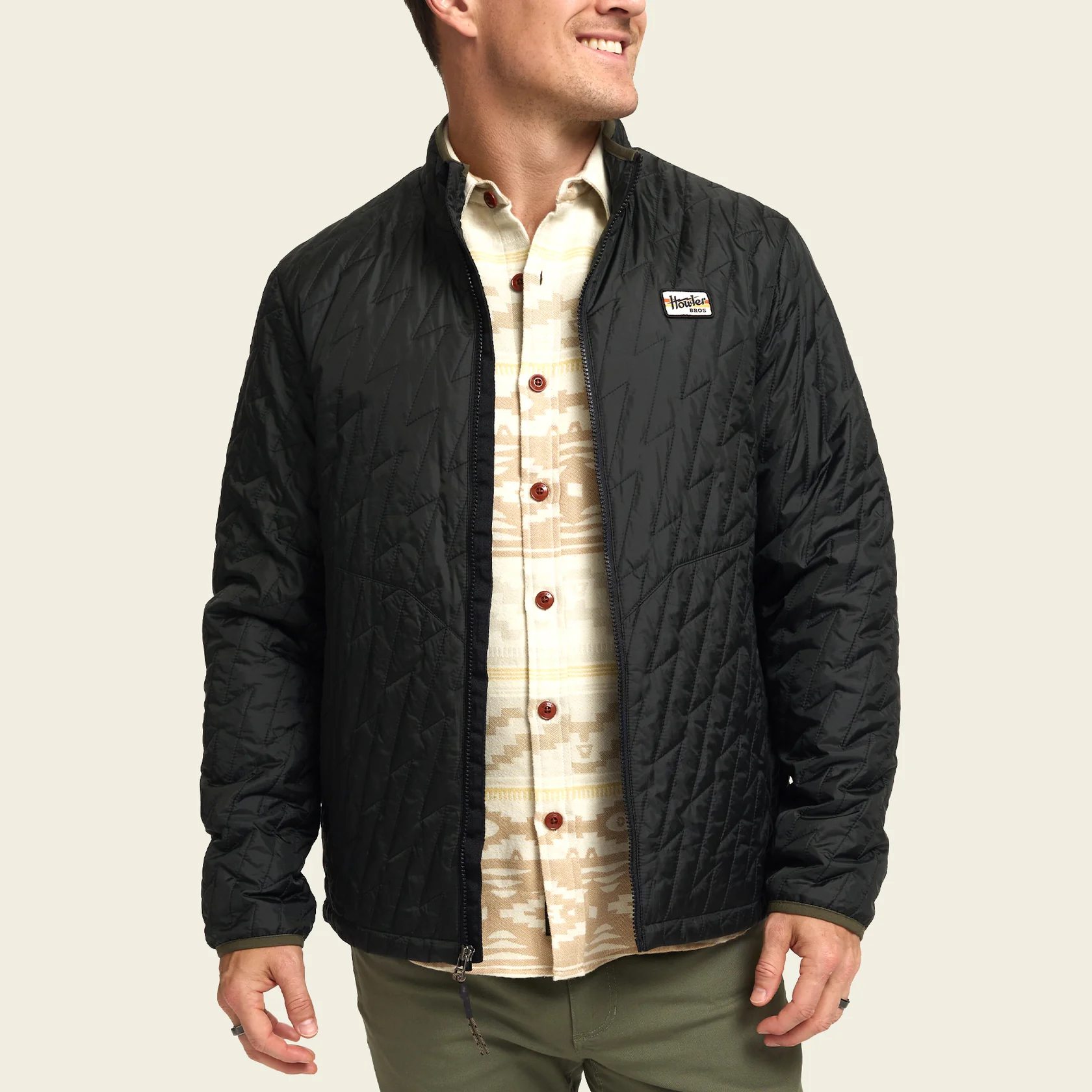 Howler Brothers Voltage Quilted Jacket - Black | Insulated