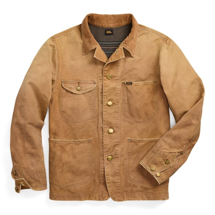 ジャケット・アウター RRL Farmers coat Made in USA RRL Lynn Canvas Jacket - Vintage Khaki | Trucker Jackets