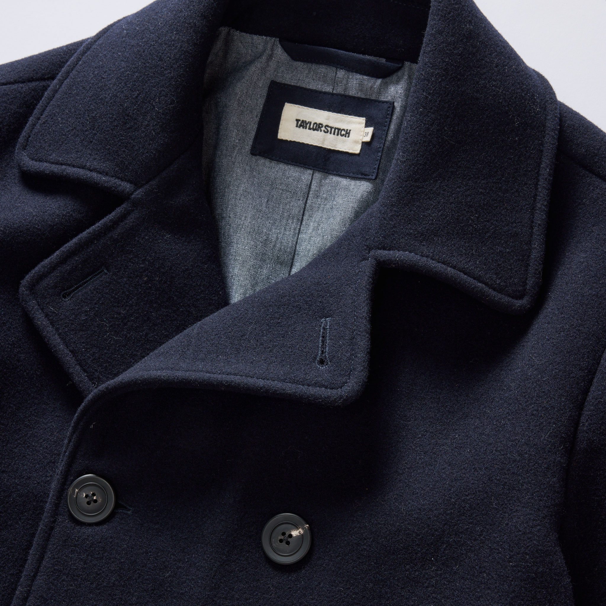 Taylor Stitch The Mariner Wool Peacoat - Dark Navy | Winter