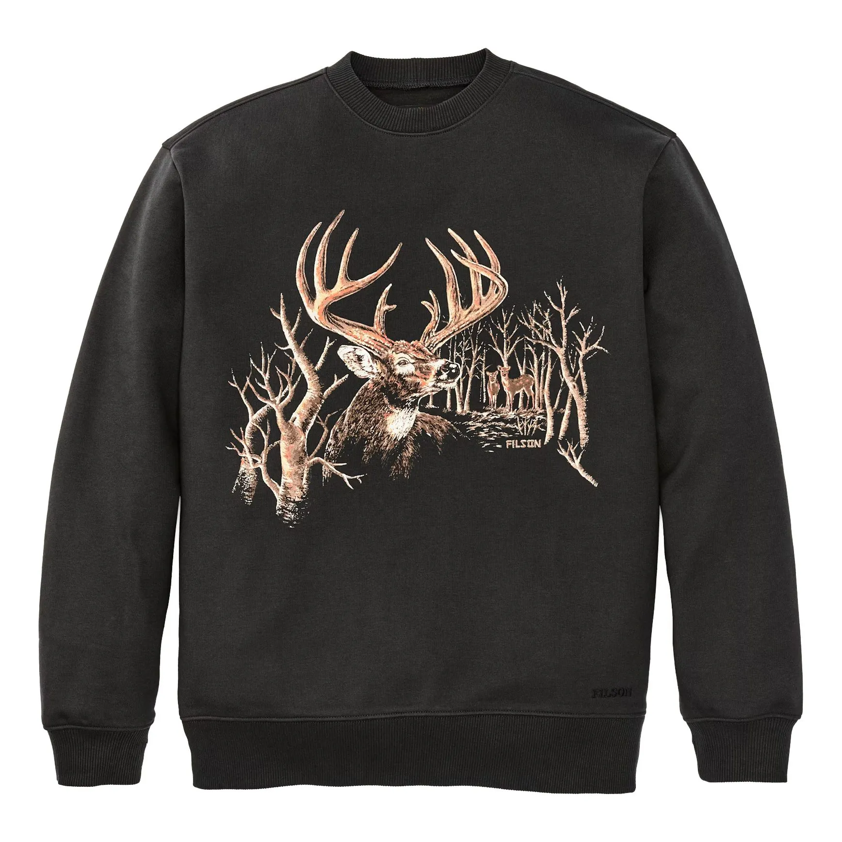 Filson Prospector Crewneck Sweatshirt - Faded Black | Crewneck 