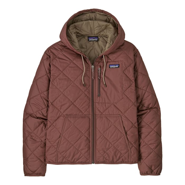 Patagonia Women's Diamond Quilted Bomber Hoodie Dulse Mauve
