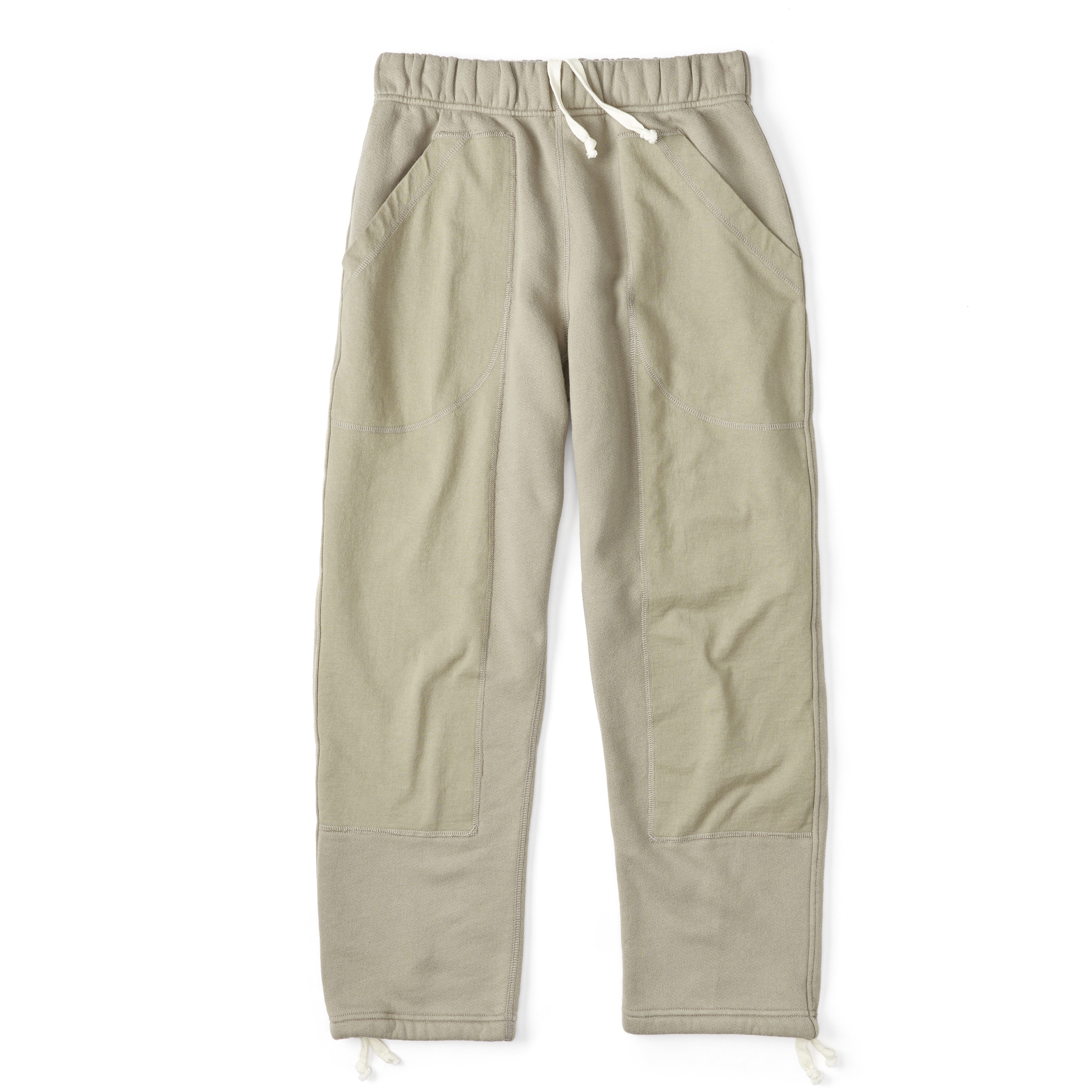Trumbull Vintage Wash Double Front Sweatpants - Kelp