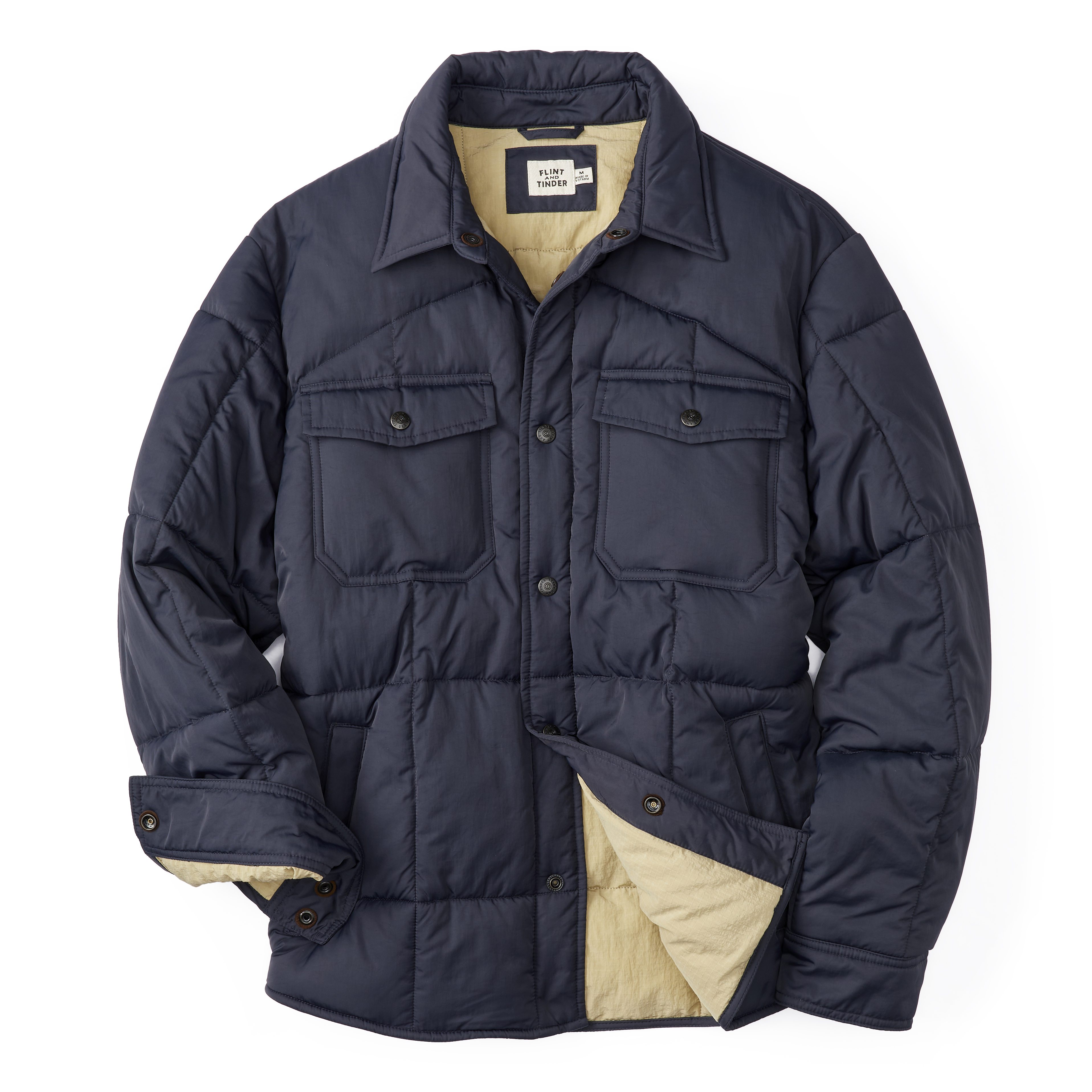 [送料込] Unisex Daily Quilted Jacket (3color) Flint and Tinder The Jackson Quilted Jacket - Dark Navy