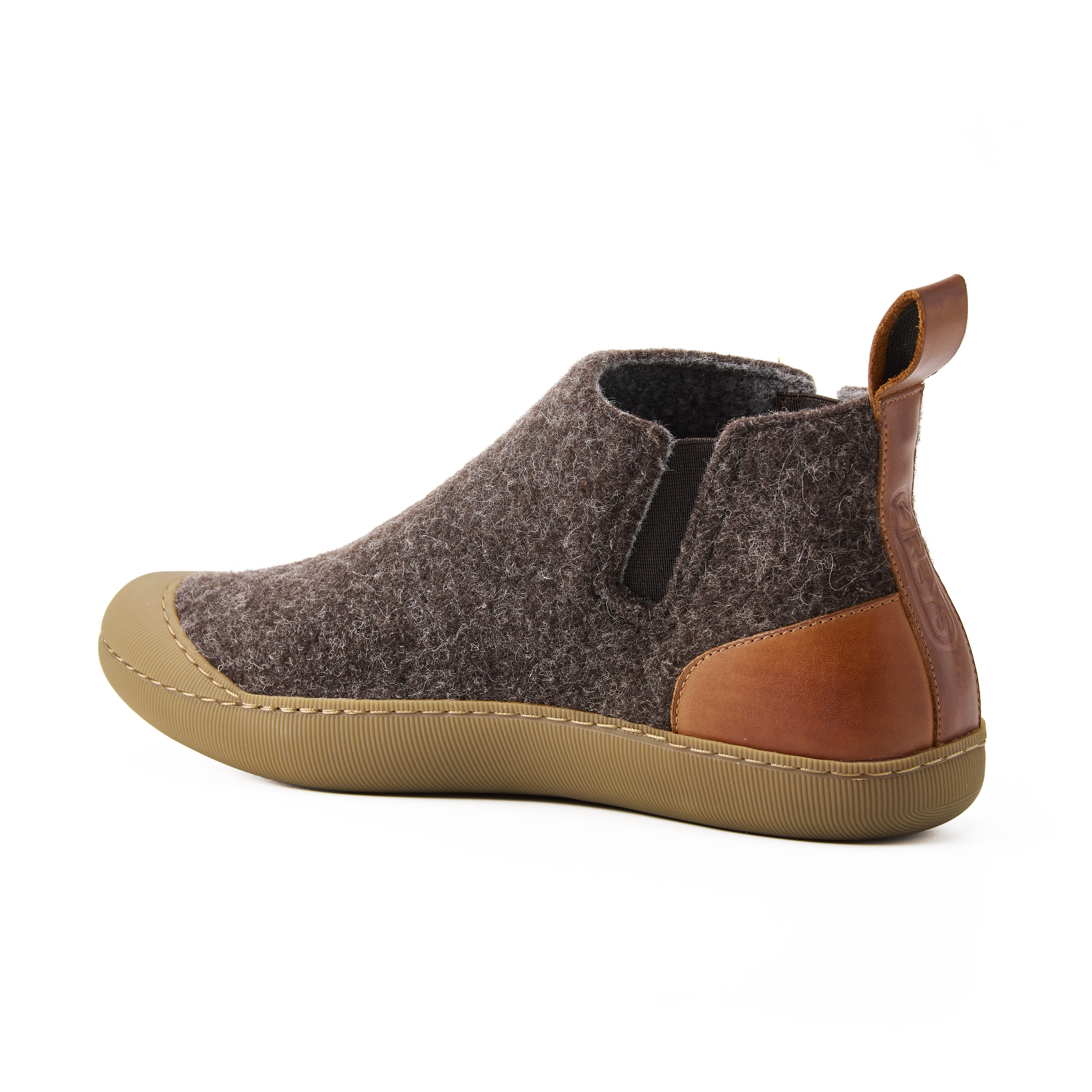 Greys Wool Outdoor Slipper Boot - Brown/Gum | Slippers | Huckberry