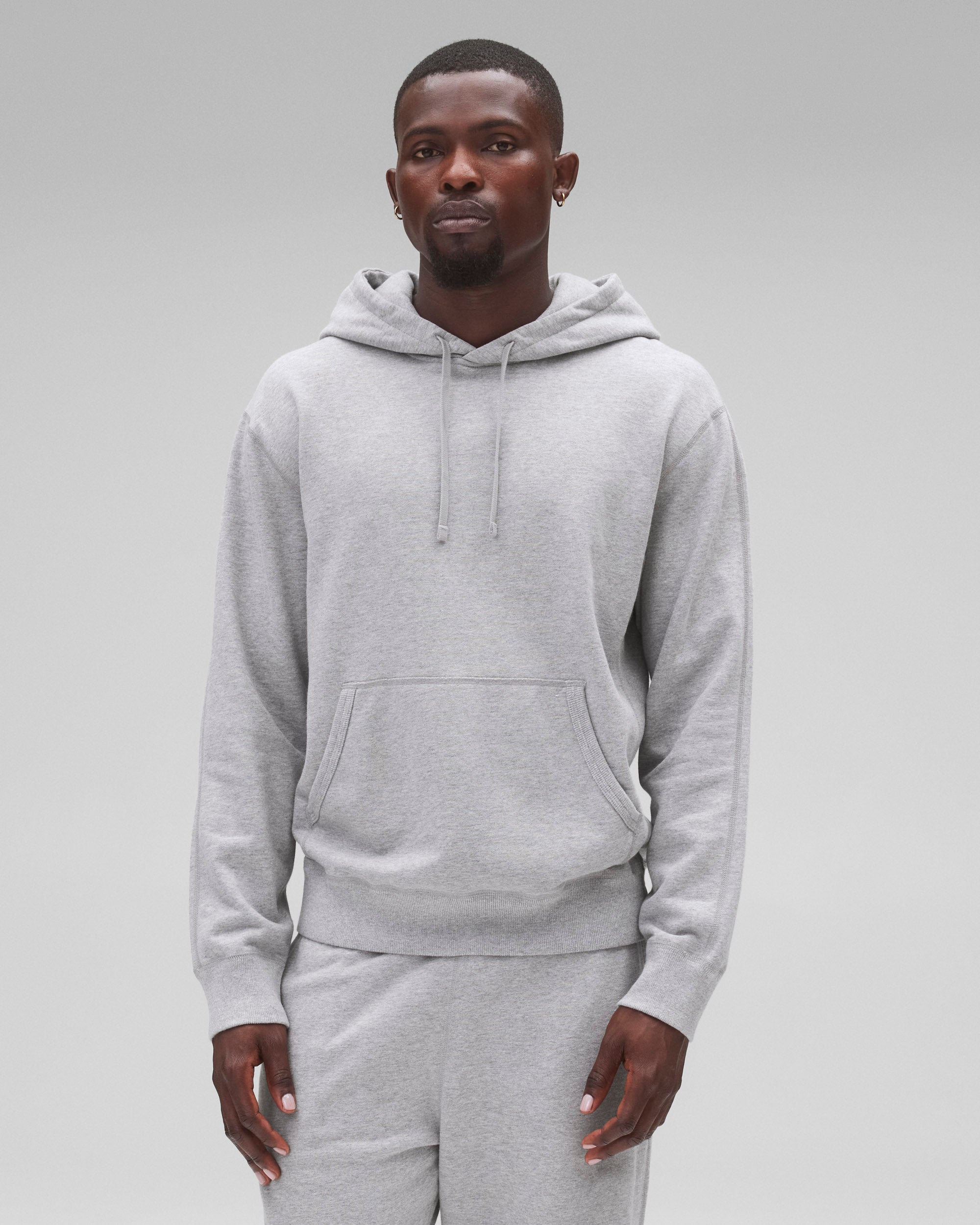 レイニングチャンプ Lockup Pullover Hoodie S HEATHER GREY #RC-3809 送料無料 REIGNING CHAMP Reigning Champ Midweight Terry Standard Hoodie - Heather Grey