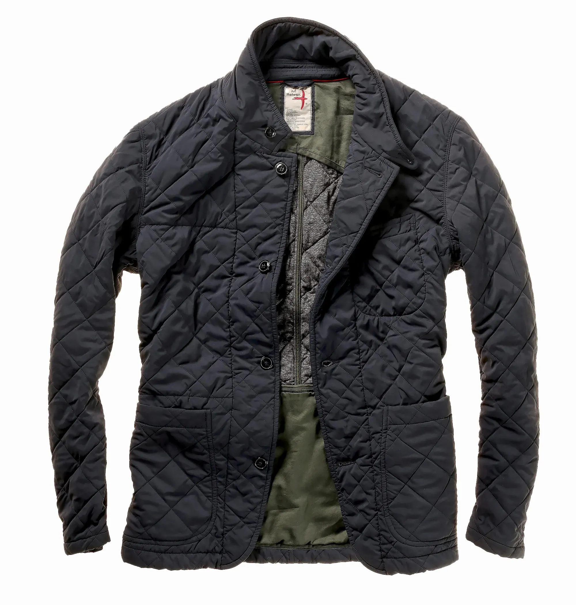 Relwen Quilted Trap Blazer - Navy | Blazers | Huckberry