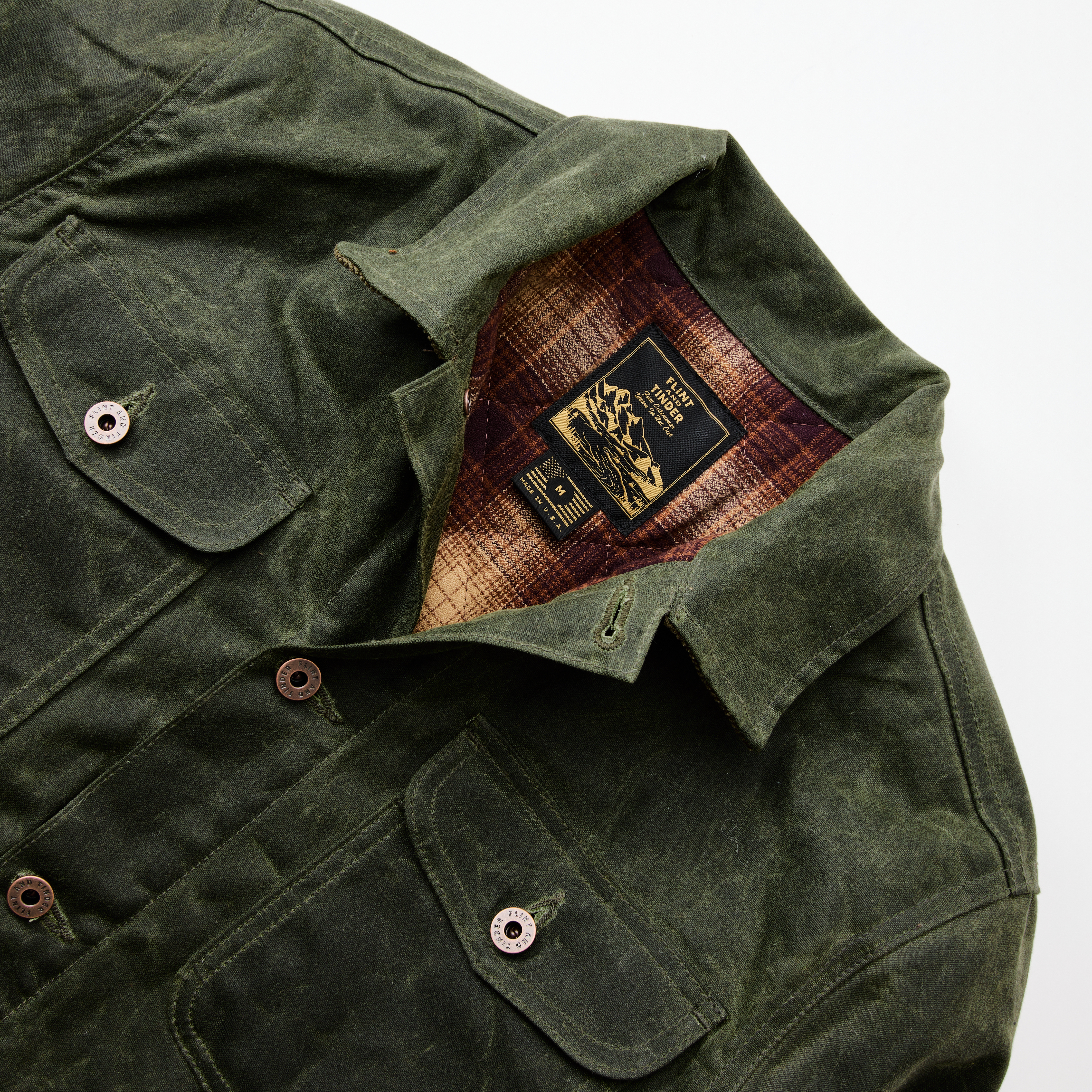 Flint and Tinder Flannel-Lined Quilted Waxed Rancher Jacket