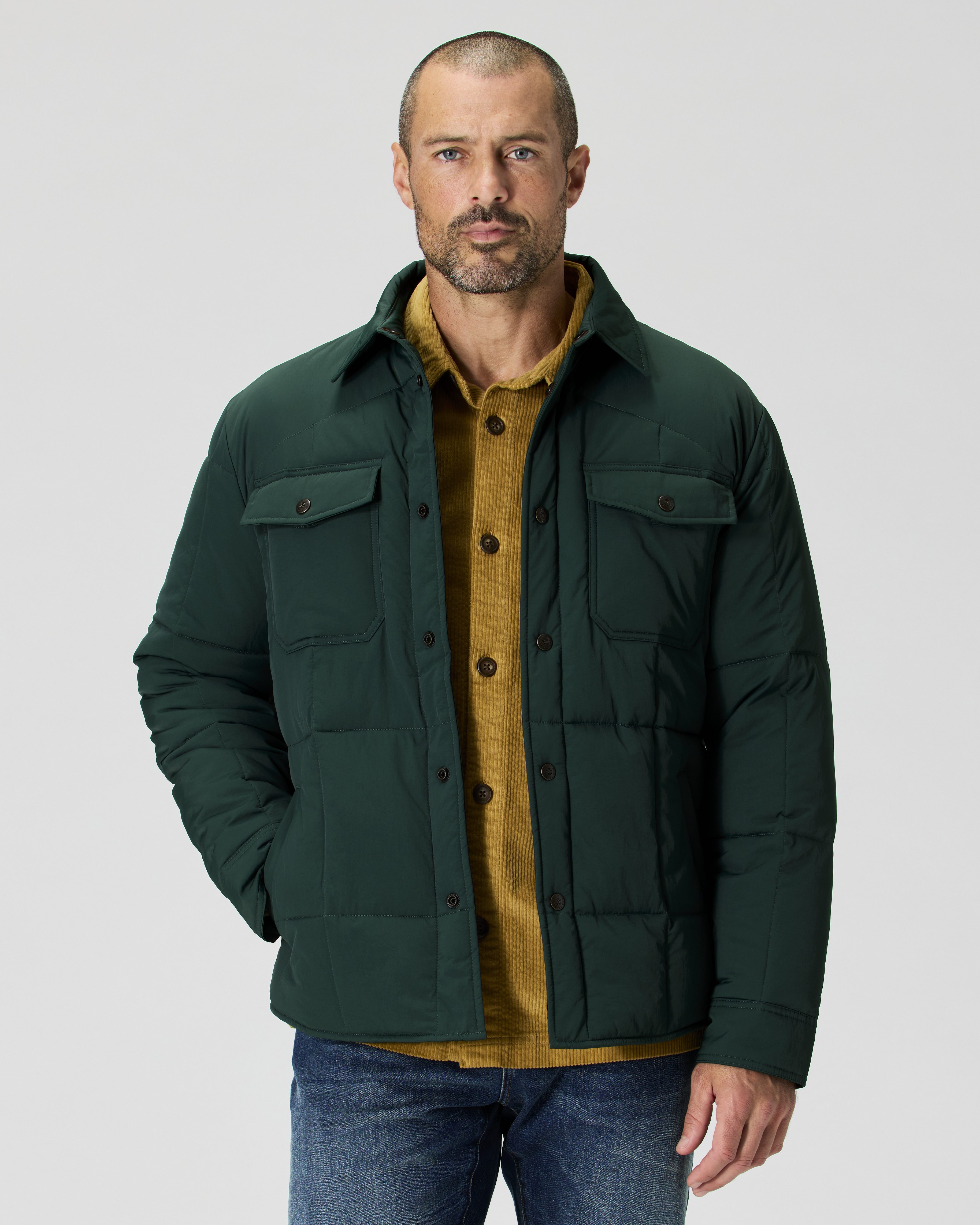 [送料込] Unisex Daily Quilted Jacket (3color) Flint and Tinder The Jackson Quilted Jacket - Dark Navy