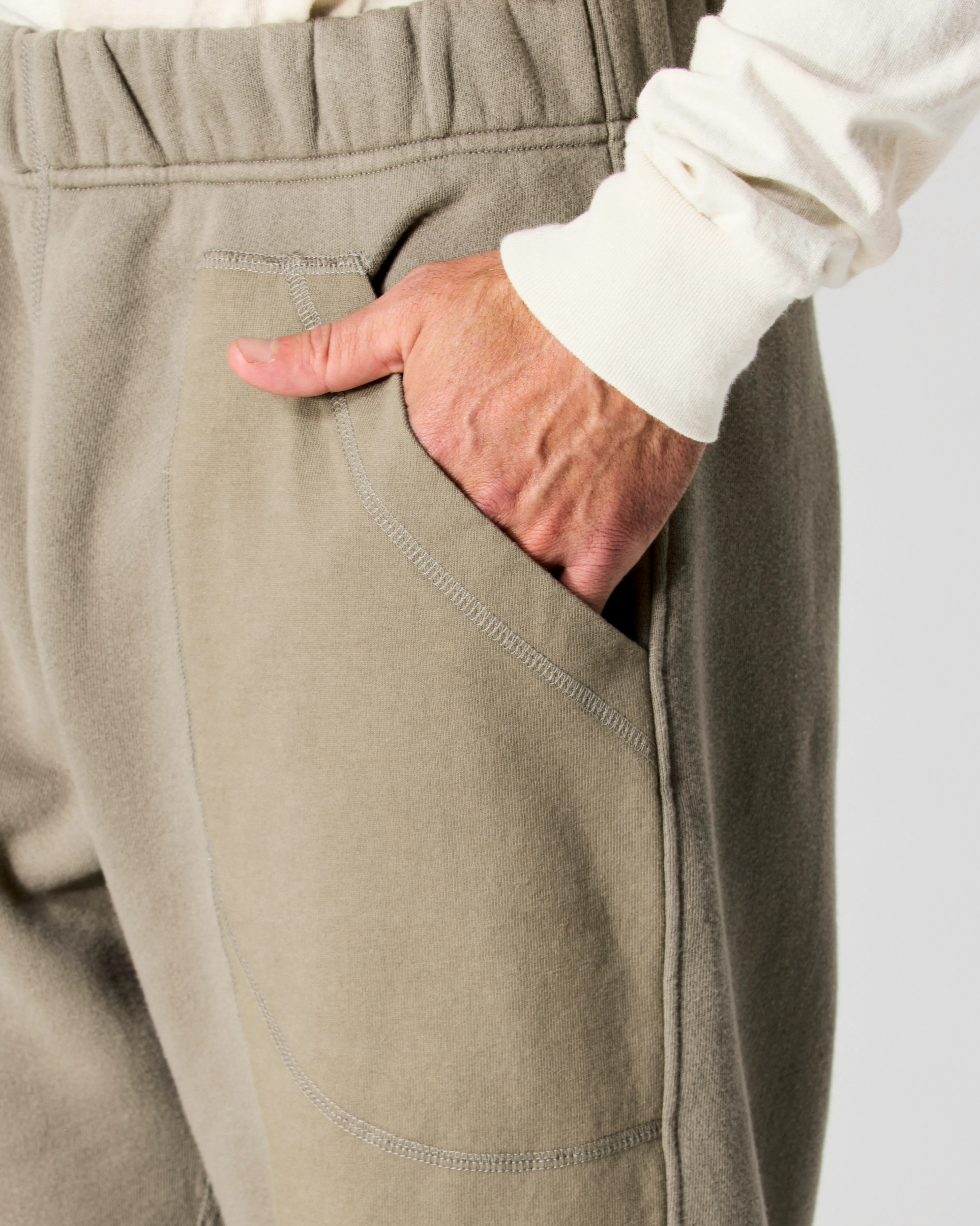 Trumbull Vintage Wash Double Front Sweatpants - Kelp | Casual