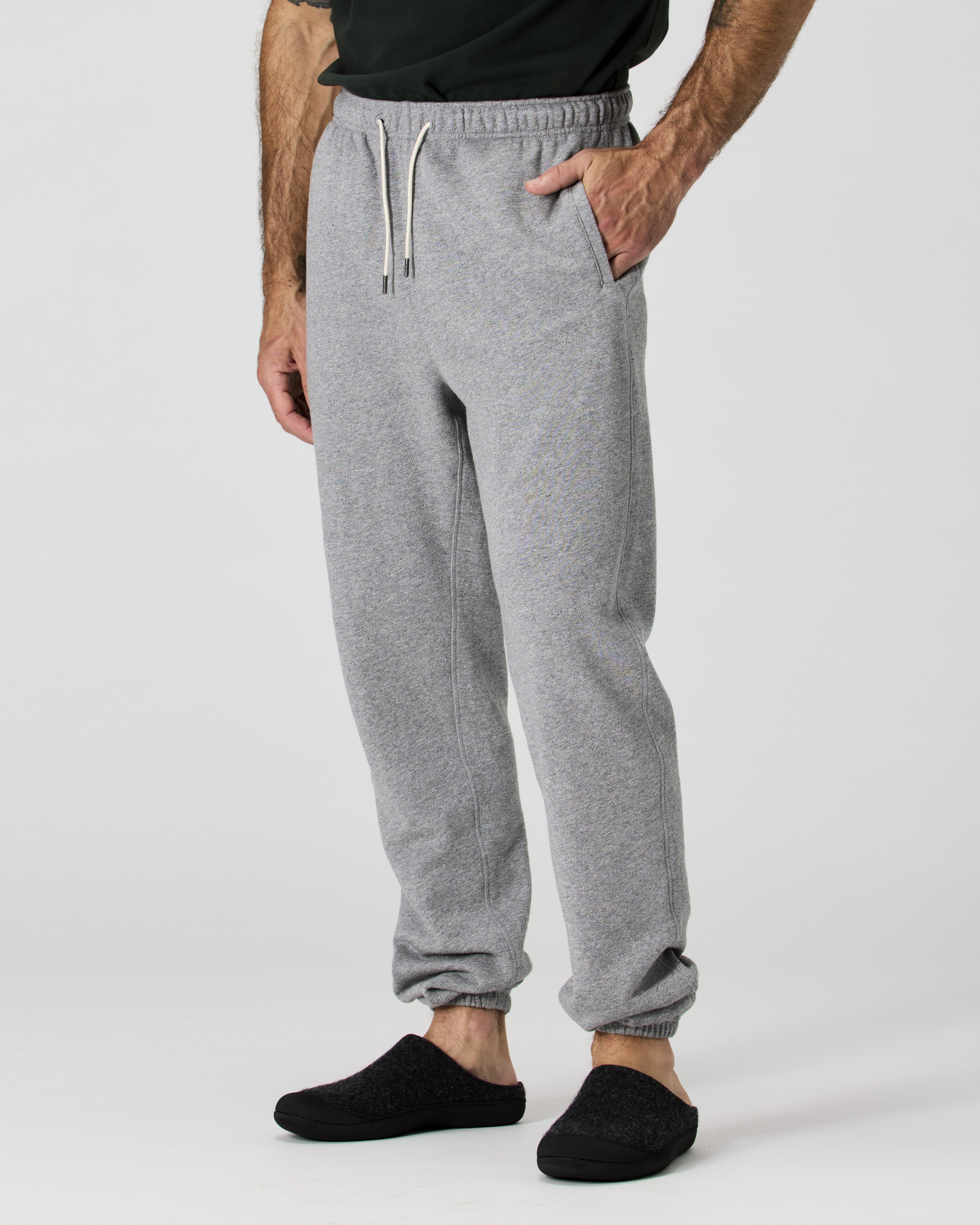 Greys Wool Outdoor Mule Slipper - Charcoal/Black | Slippers