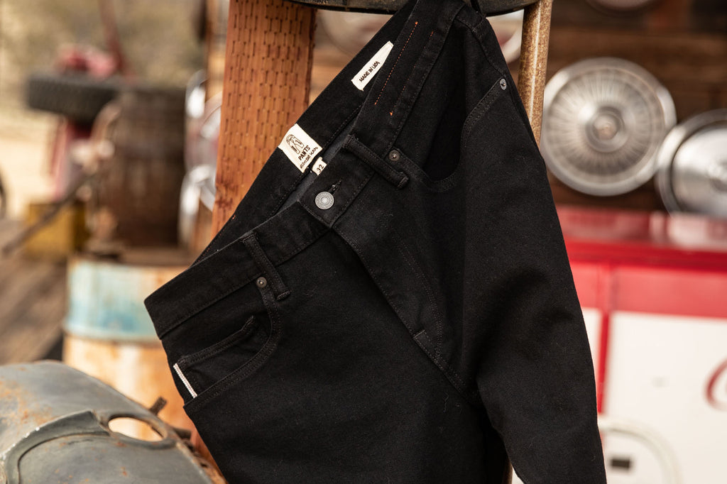 ★CRANK★STUD WIDE JEANS_BLACK★正規品/韓国直送料込/人気 Hiroshi Kato The Hammer Straight Stretch Selvedge Denim