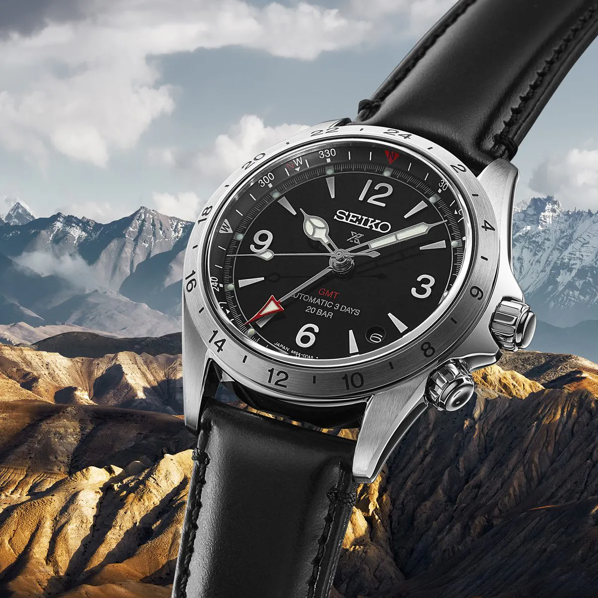 Seiko Prospex Alpinist Mechanical GMT - SPB379 - Black | Aviation