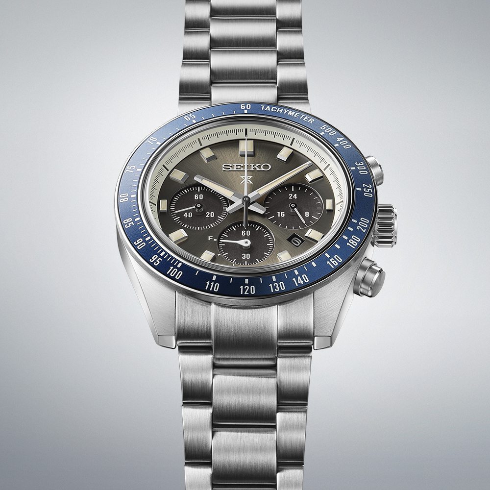 Seiko Prospex Speedtimer Solar Chronograph - SSC939 - Grey/Blue