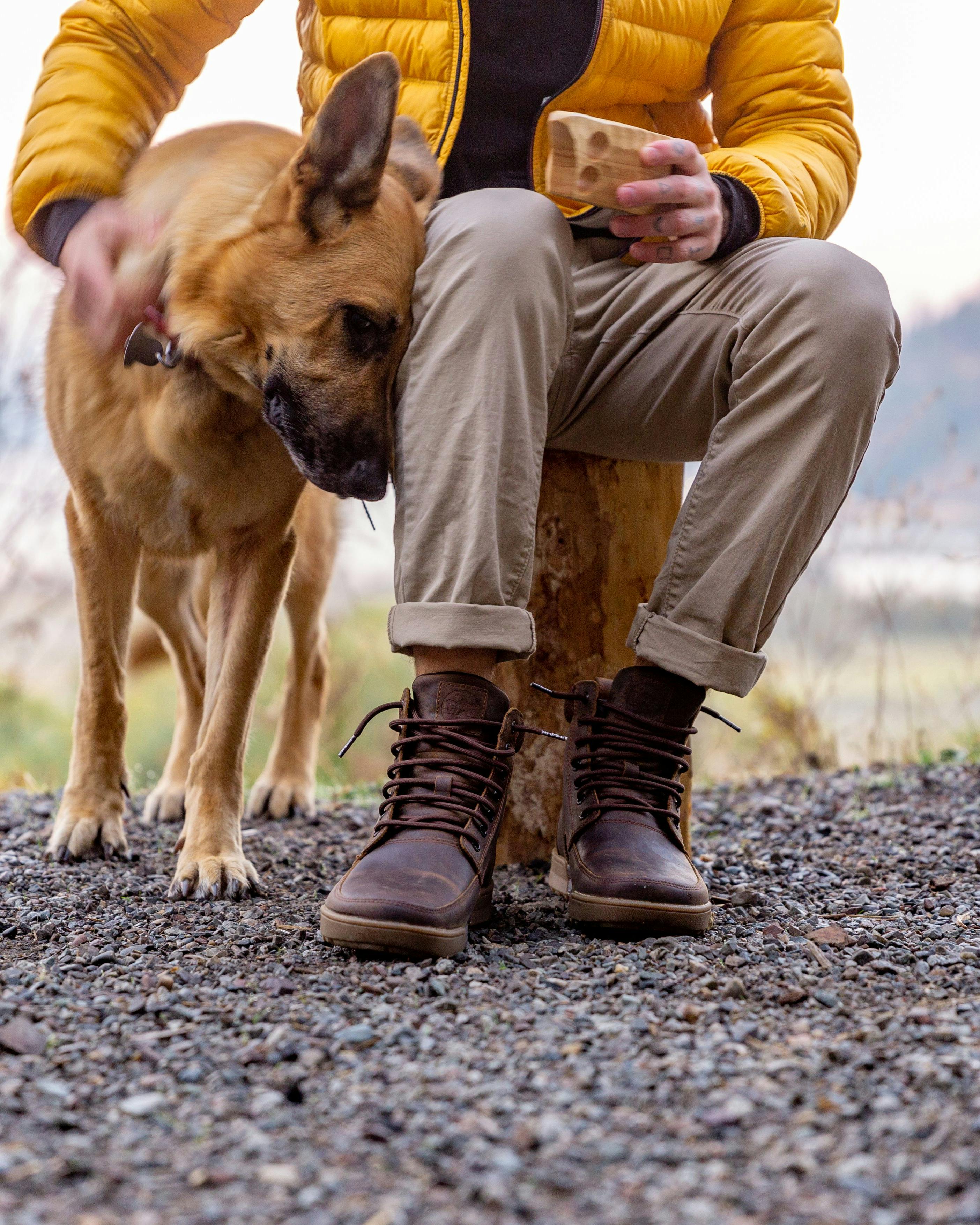Lems Shoes Waterproof Boulder Summit Boot Rugged Bark Hiking
