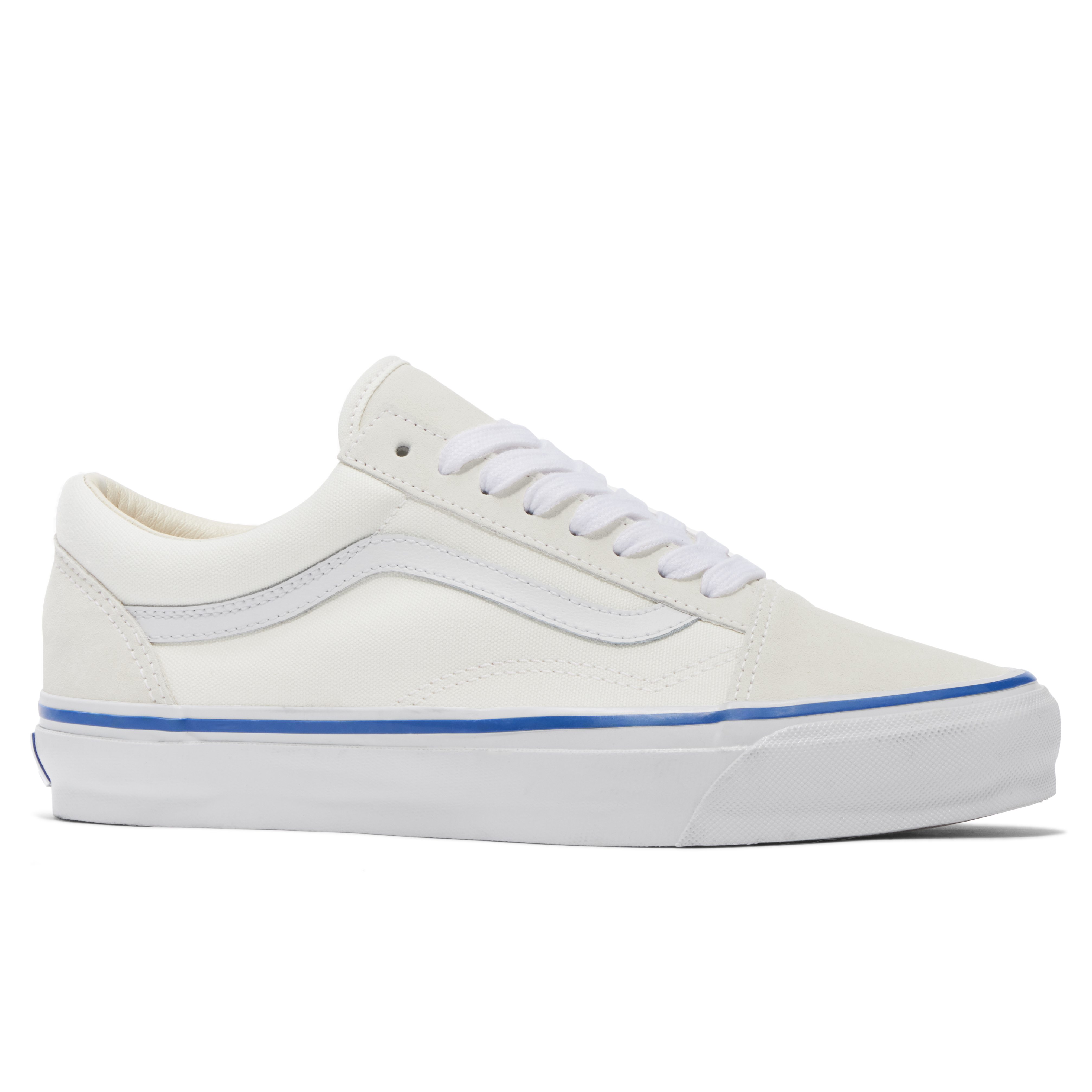 VANS ホワイト/ブルー スニーカー Vans Premium Old Skool Sneaker - Off White | Casual Sneakers