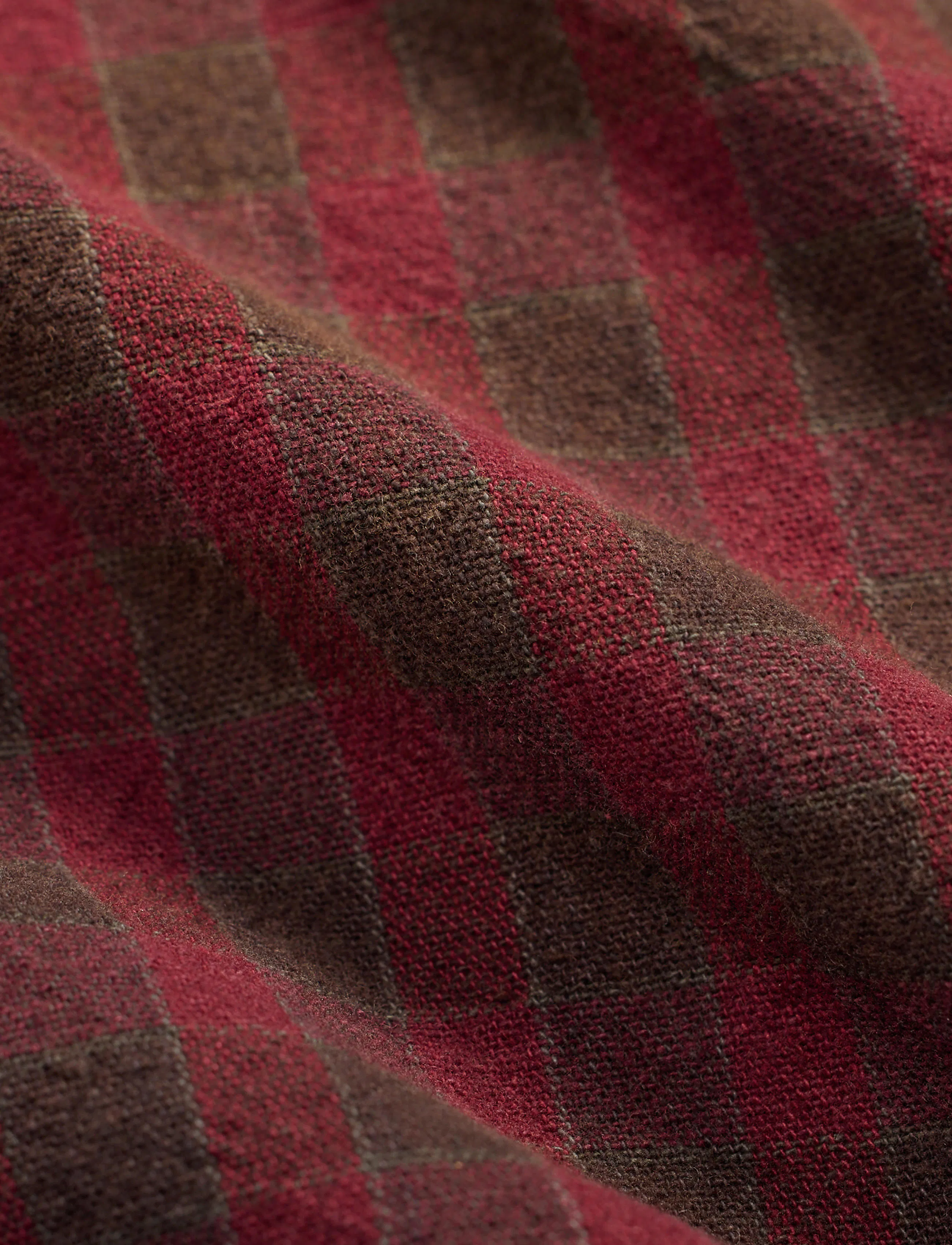 RRL Highway Check Overshirt - Red/Black | Quilted Jackets | Huckberry