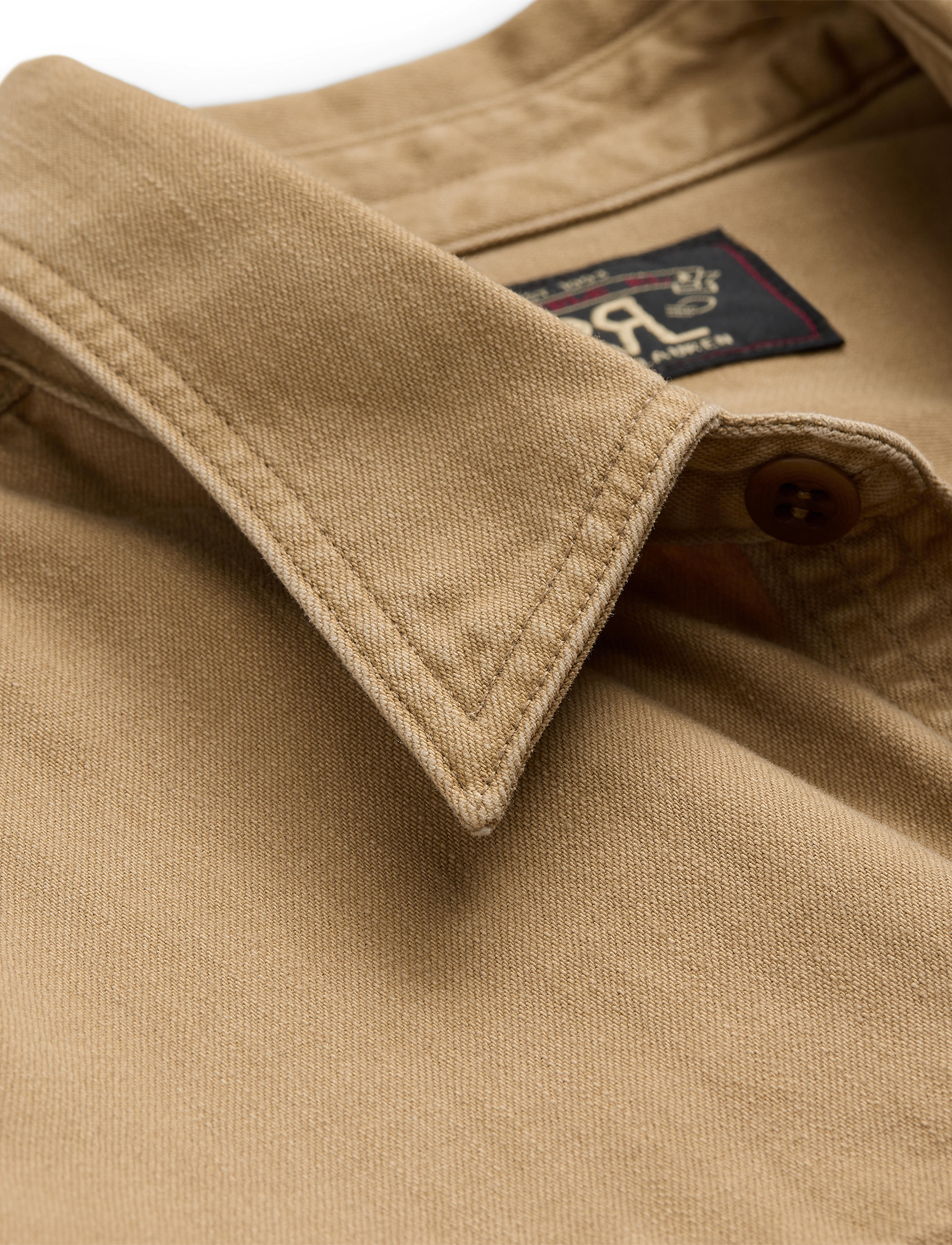 RRL Officer's Workshirt - Field Tan | Long Sleeve Shirts | Huckberry