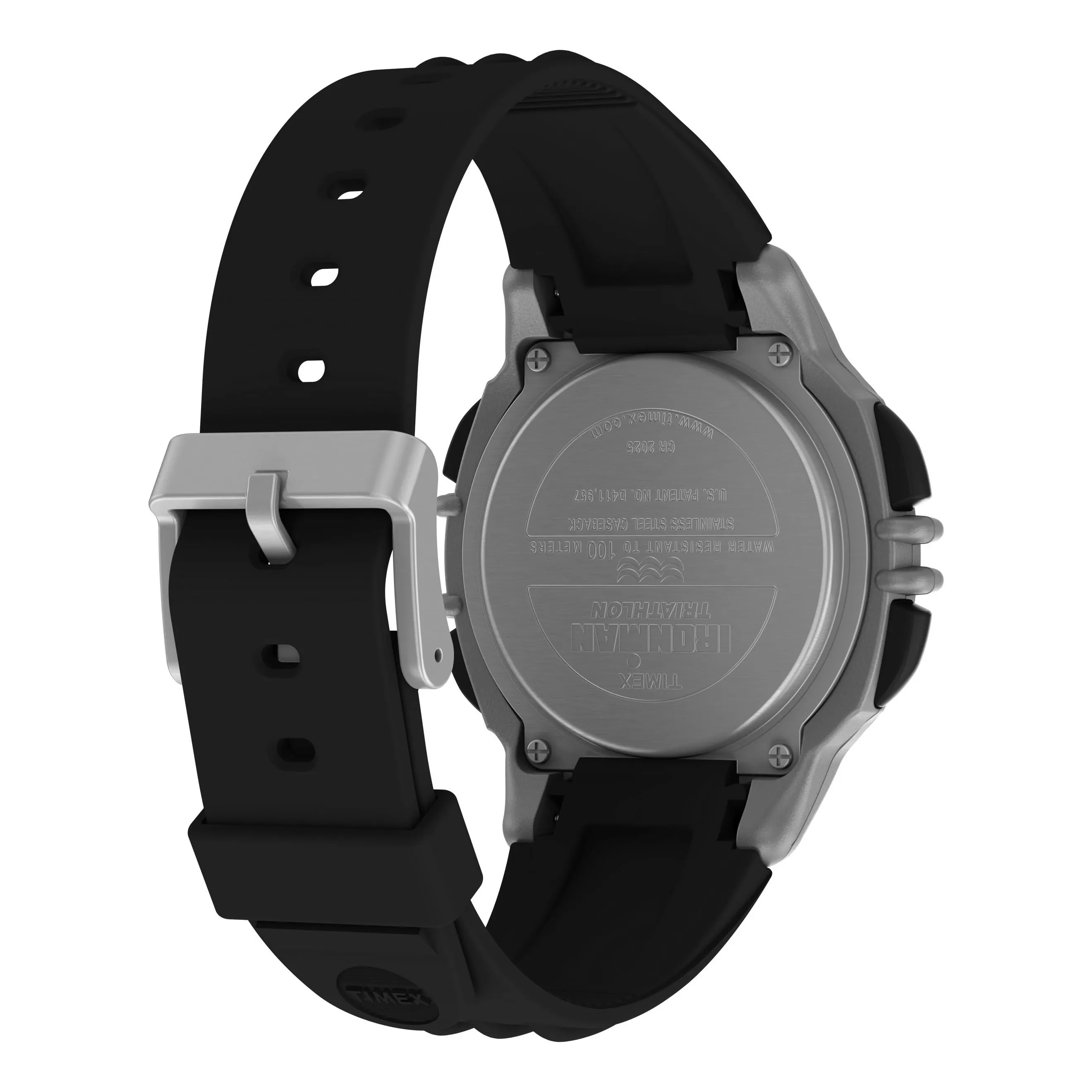Timex TIMEX® IRONMAN® Flix 100 Lap 42mm PU Strap Watch - Black
