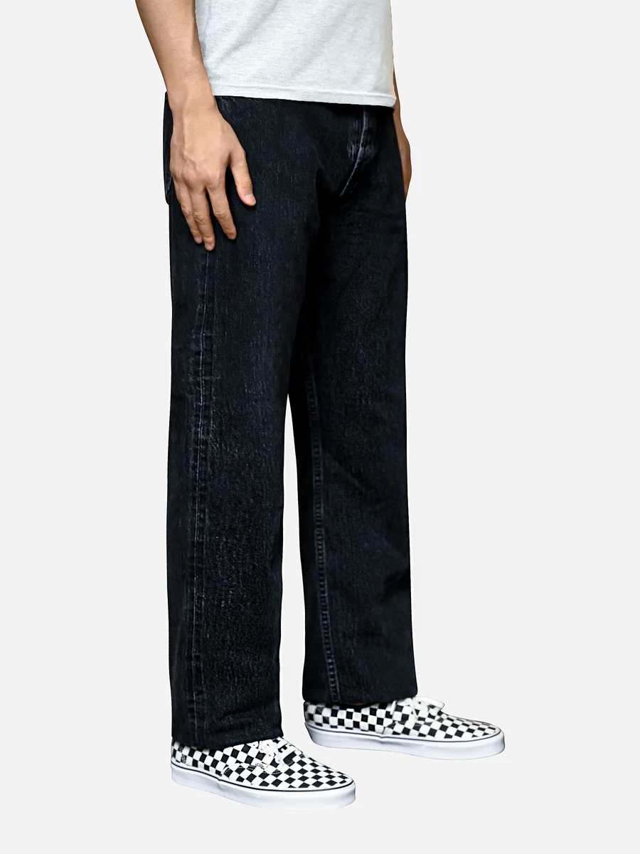 3sixteen Classic Straight Selvedge Denim Jeans - Stonewashed