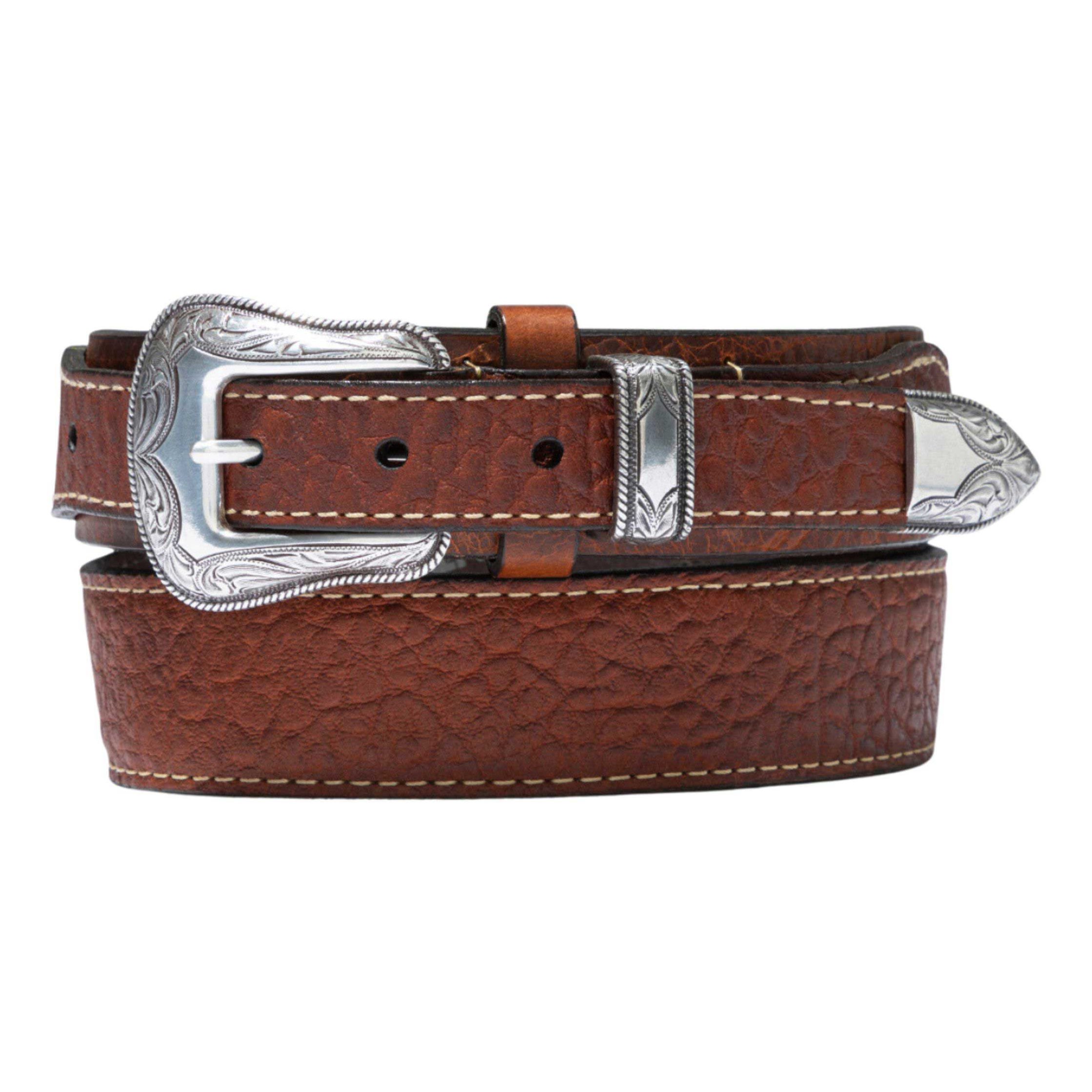 Lejon Belts Ranger Bison Leather Western Belt - Ranger
