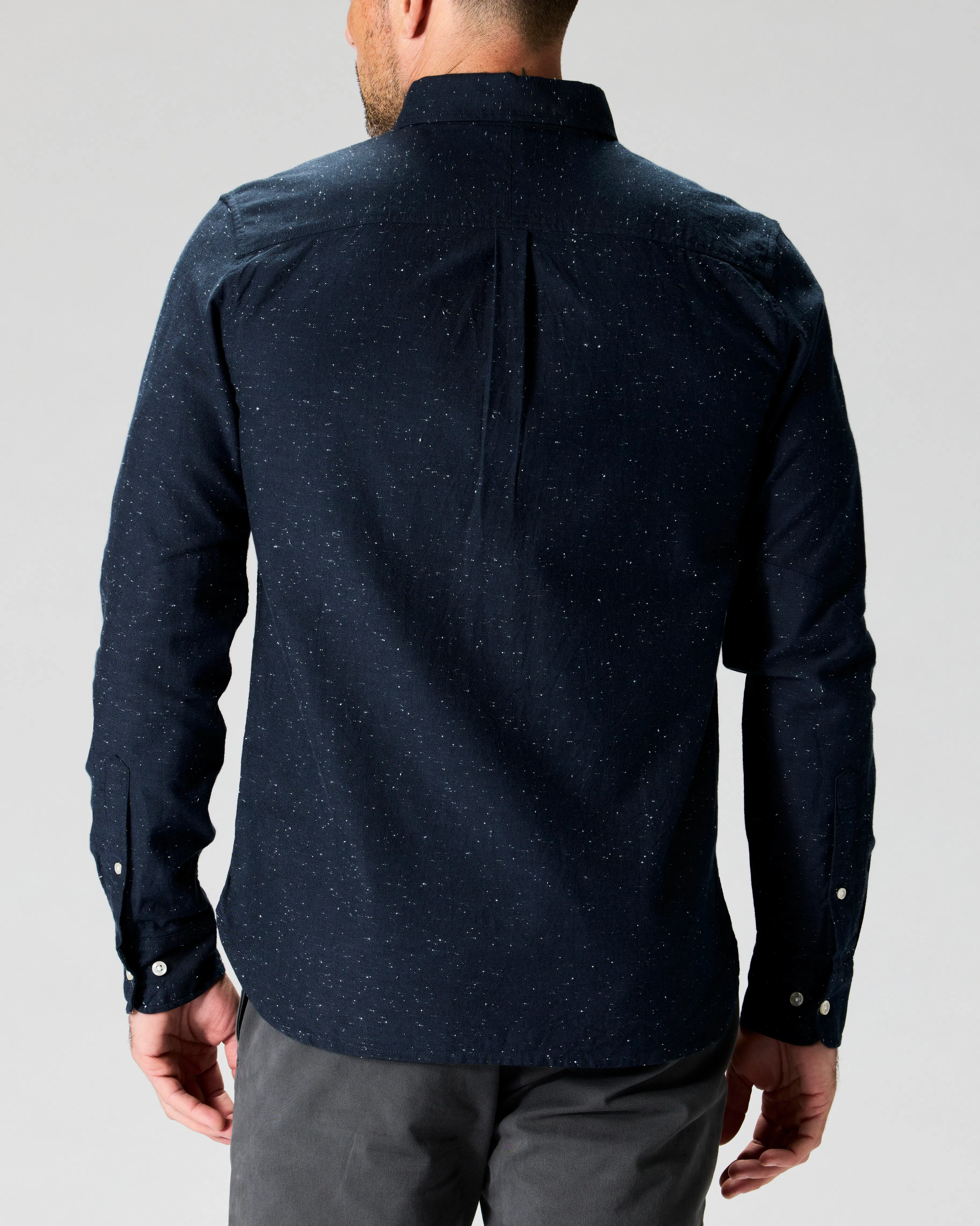 Flint and Tinder Architect Shirt - Slim Fit (Original) - Navy Donegal | Long Sleeve Shirts | Huckberry Flint and Tinder Architect Shirt - Slim Fit (Original) - Navy Donegal | Long Sleeve Shirts | Huckberry