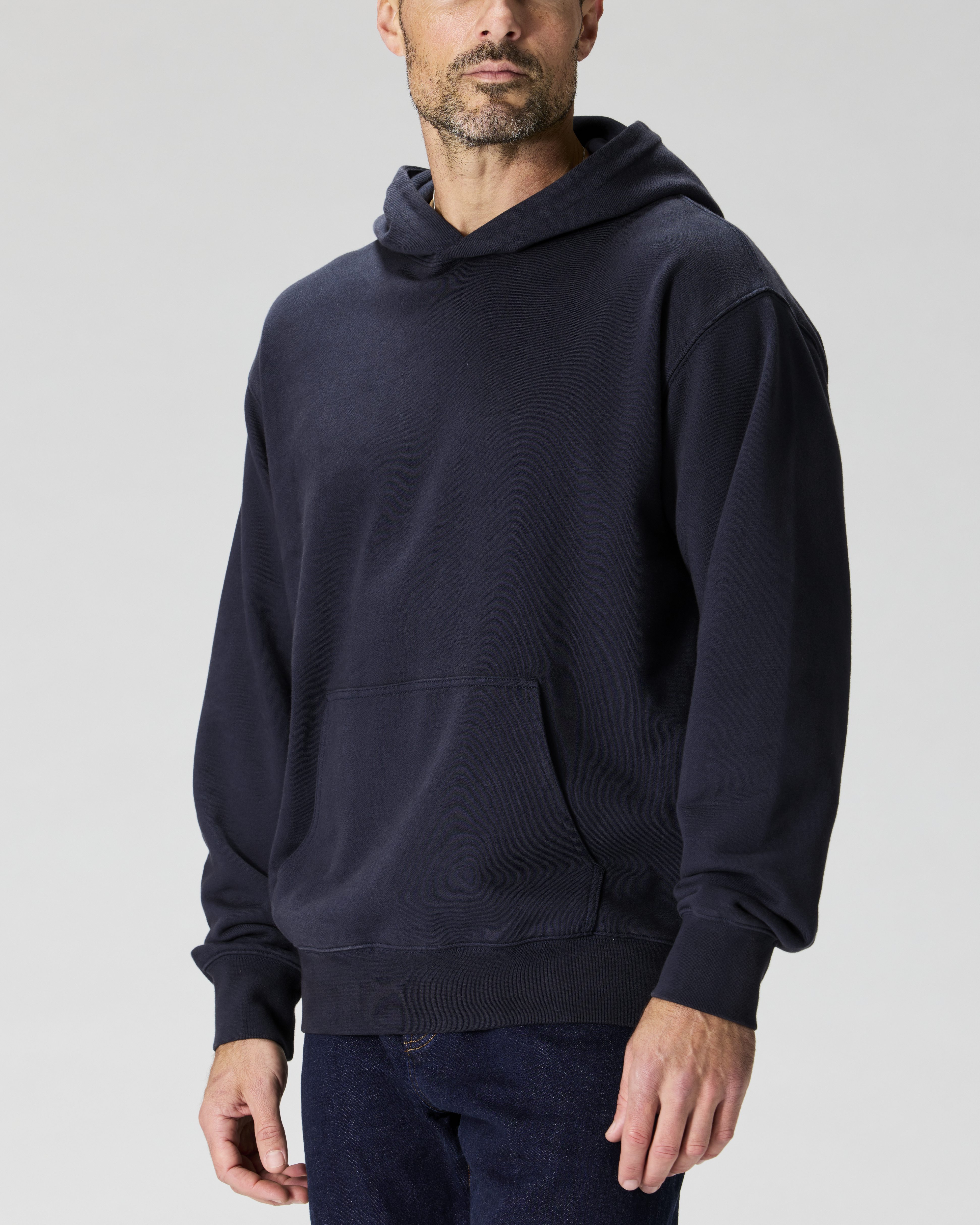 Flint and Tinder Midweight Terry Pullover Hoodie Navy Pullover