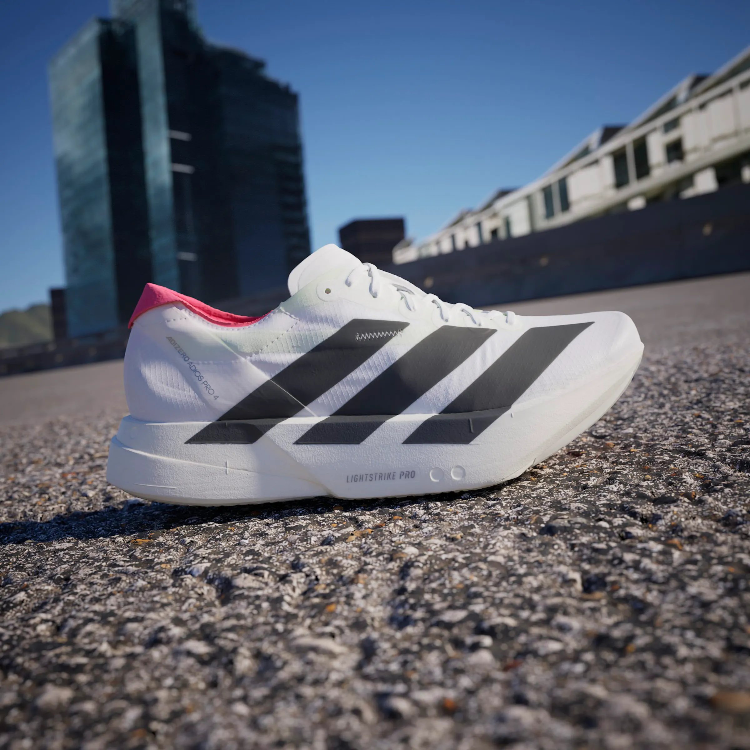 スパイク・シューズ ADIZERO ADIOS PRO 4 W28.5cm adidas Adizero Adios Pro 4 Racing Shoe - White/Black | Performance