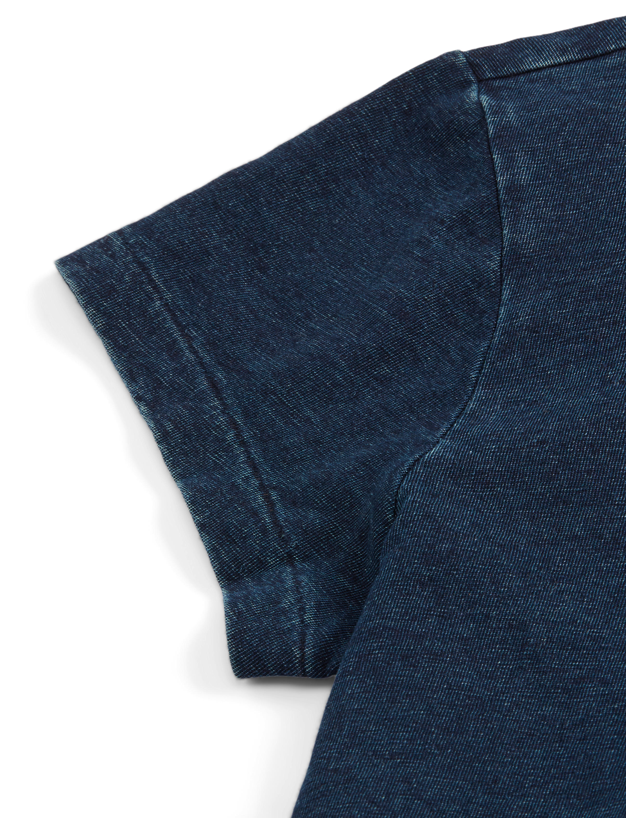 RRL Women's Women's Short Sleeve Indigo Pocket Tee - Dark