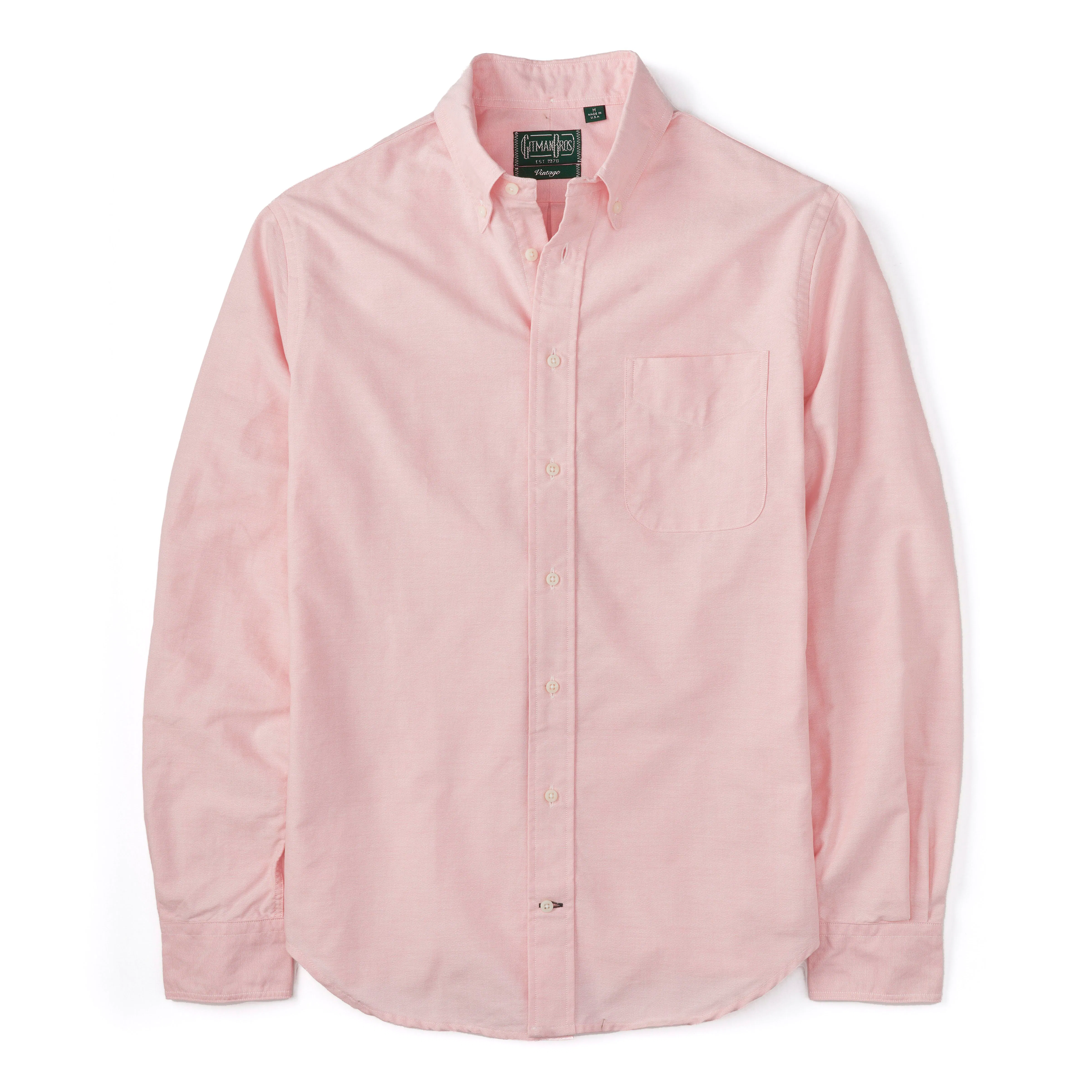 Gitman Vintage Pink Spring Oxford Shirt M