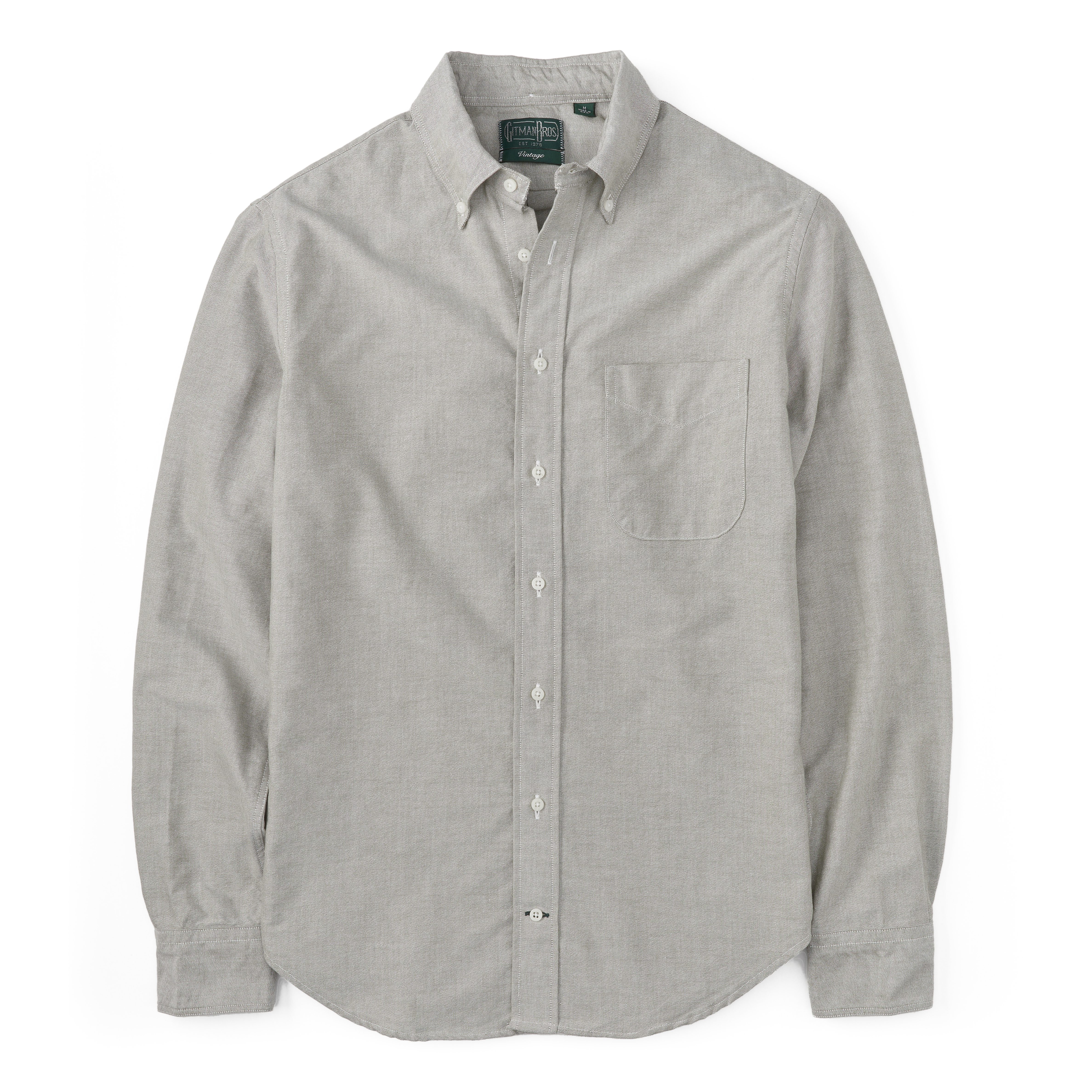 Gitman Vintage Classic Cambridge Oxford Shirt - Olive | Long