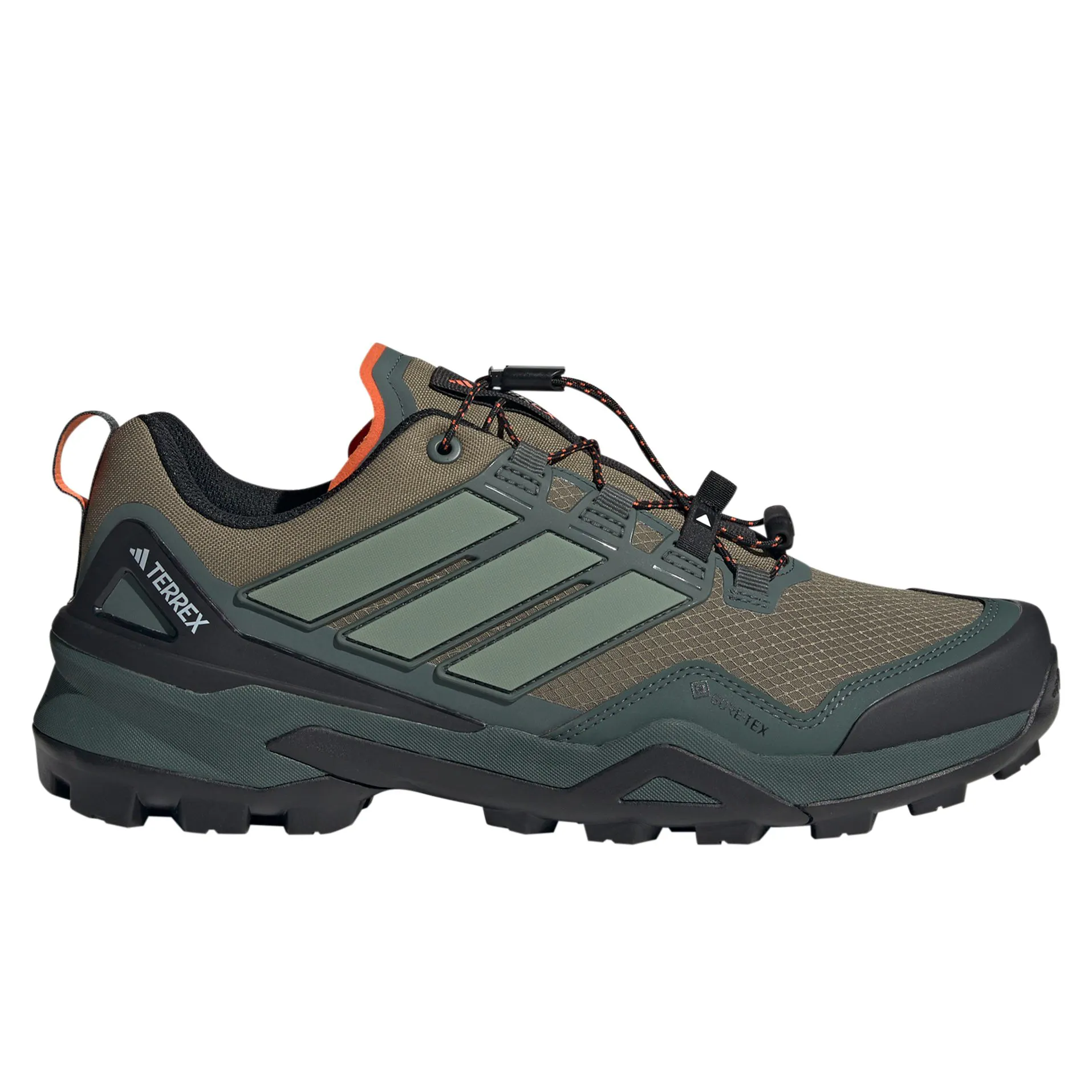 adidas Terrex Skychaser Gore-Tex Hiking Shoes - Men's - Olive Green Strata / Silver Green / Core Black - 8 adidas Terrex Skychaser Gore-Tex Hiking Shoes - Men's - Olive Green Strata / Silver Green / Core Black - 8